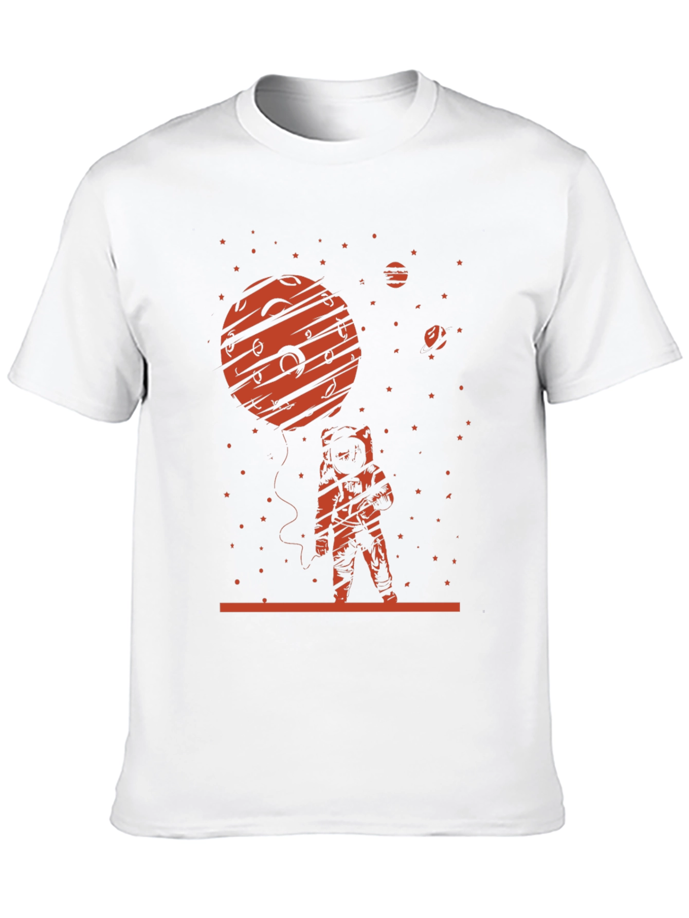 Astronaut Planet T-Shirt - Space Graphic Tee