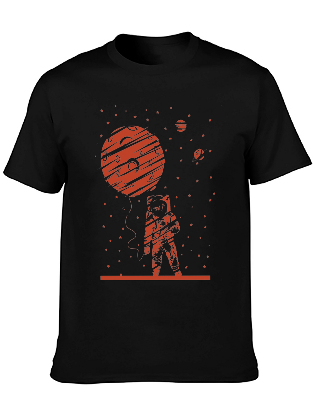 Astronaut Planet T-Shirt - Space Graphic Tee