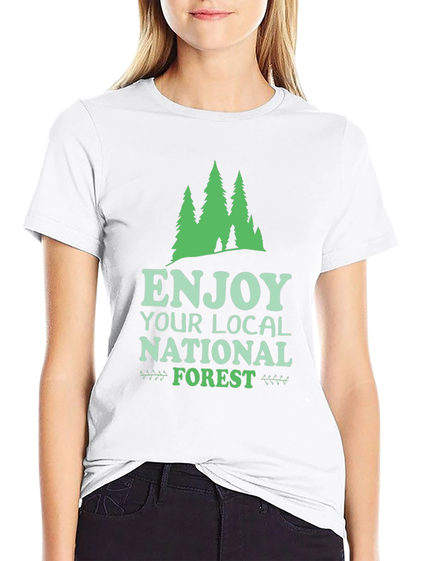 Enjoy Your Local National Forest Black Tee