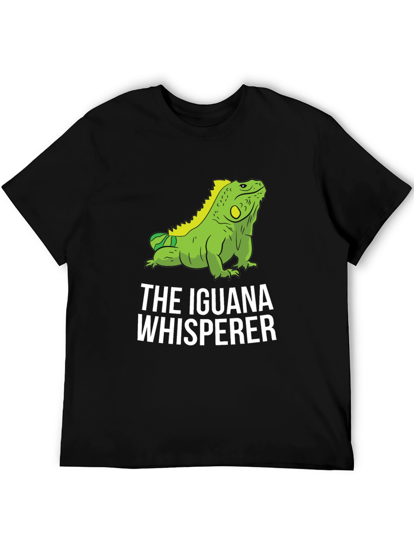 Iguana Whisperer Graphic T-Shirt - Black Cotton Tee