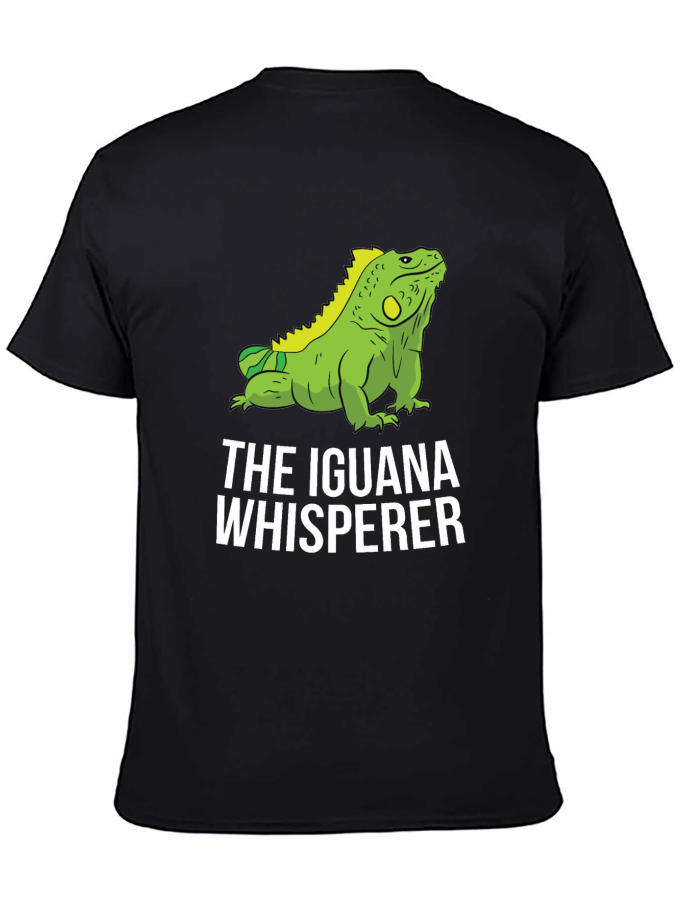 Iguana Whisperer Graphic T-Shirt - Black Cotton Tee