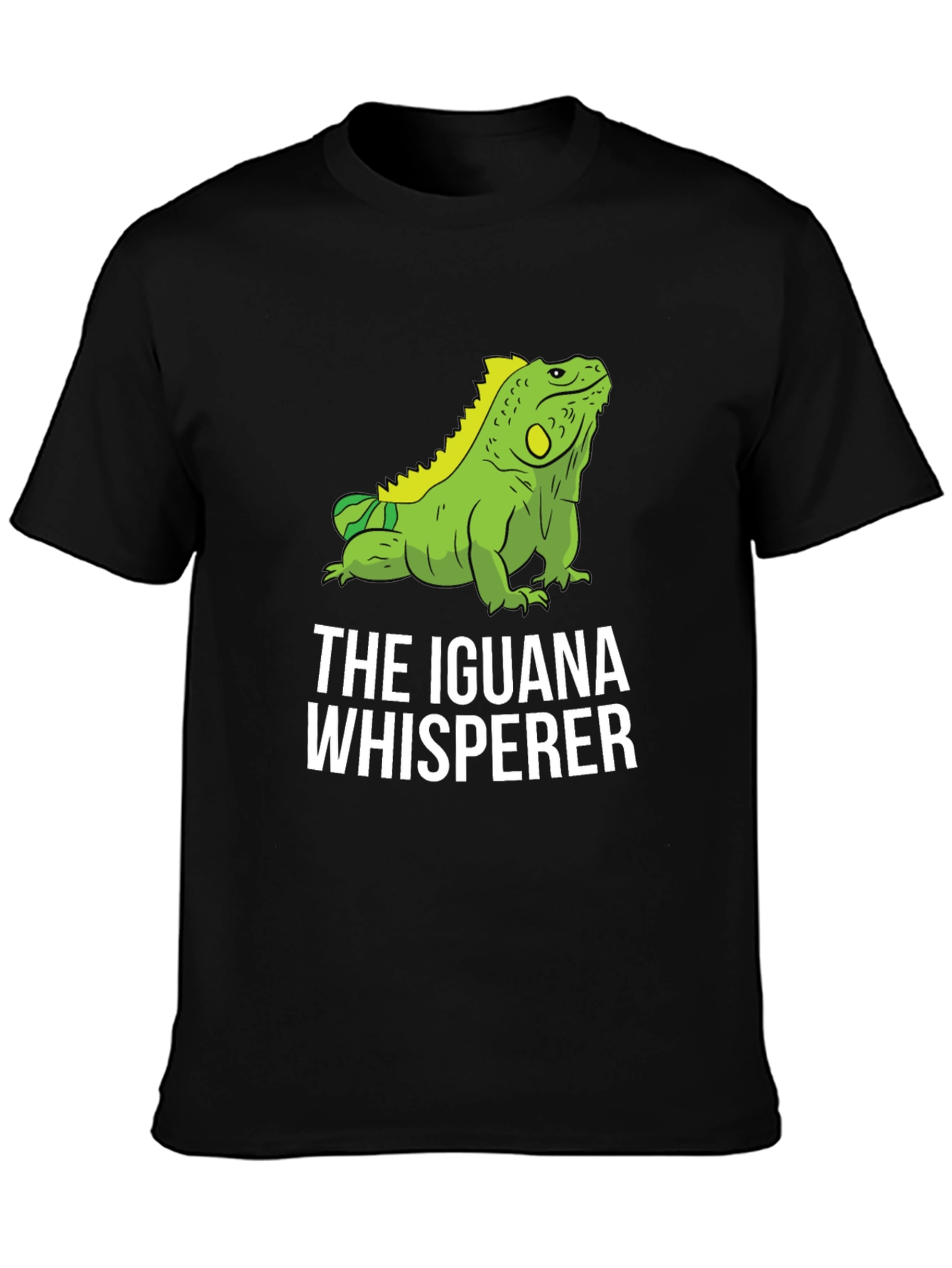 Iguana Whisperer Graphic T-Shirt - Black Cotton Tee