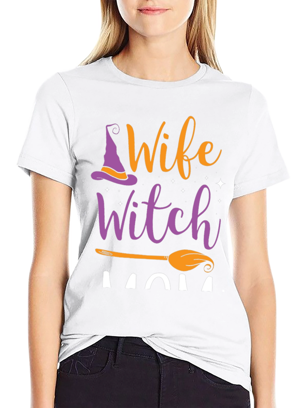 Wife Witch Mom Halloween T-Shirt