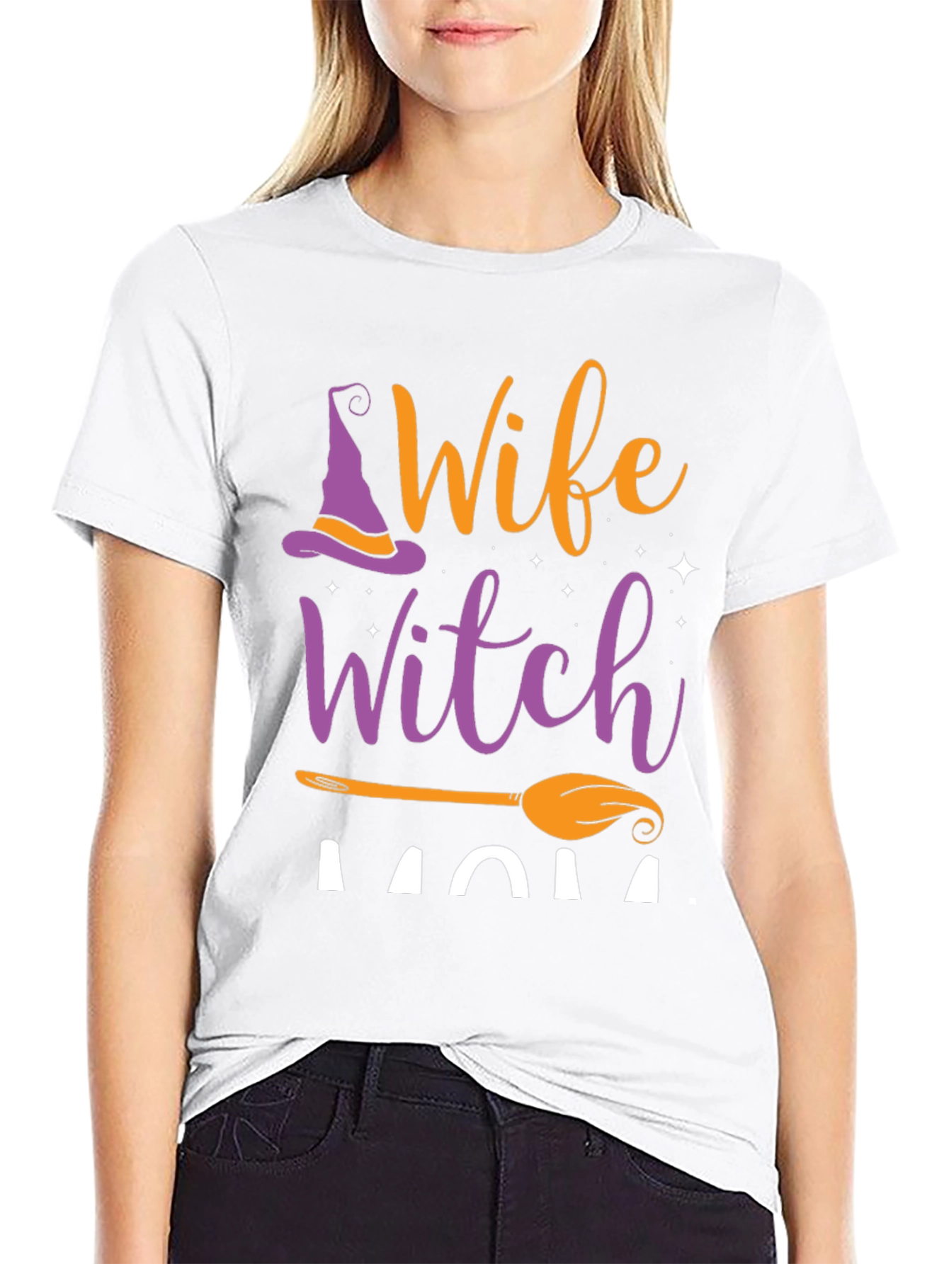 Wife Witch Mom Halloween T-Shirt