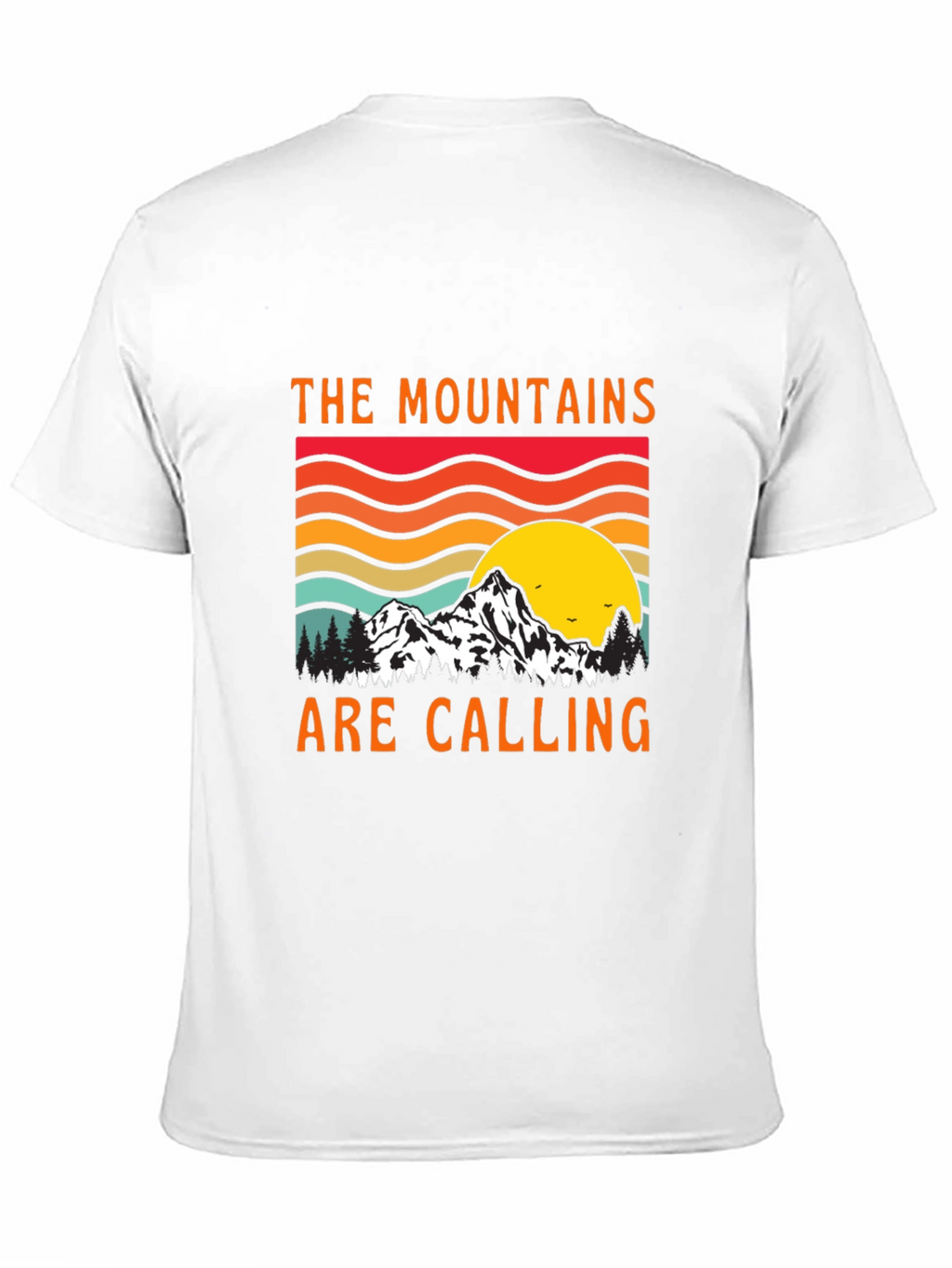 Mountains Are Calling Black Tee