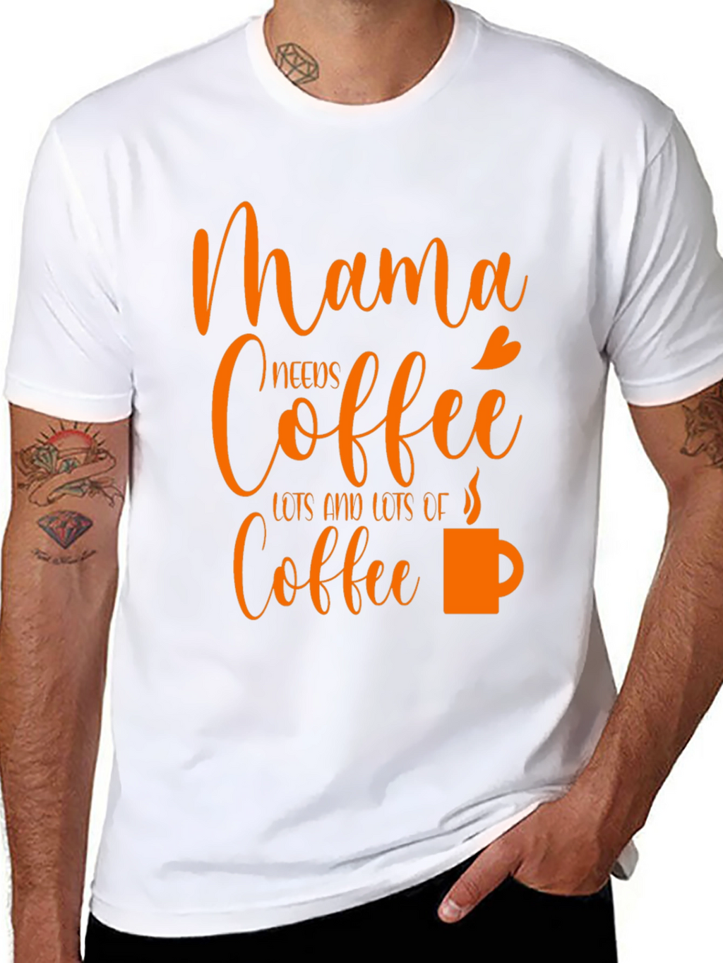 Mama Needs Coffee Graphic Tee - Trendy Mom Shirt