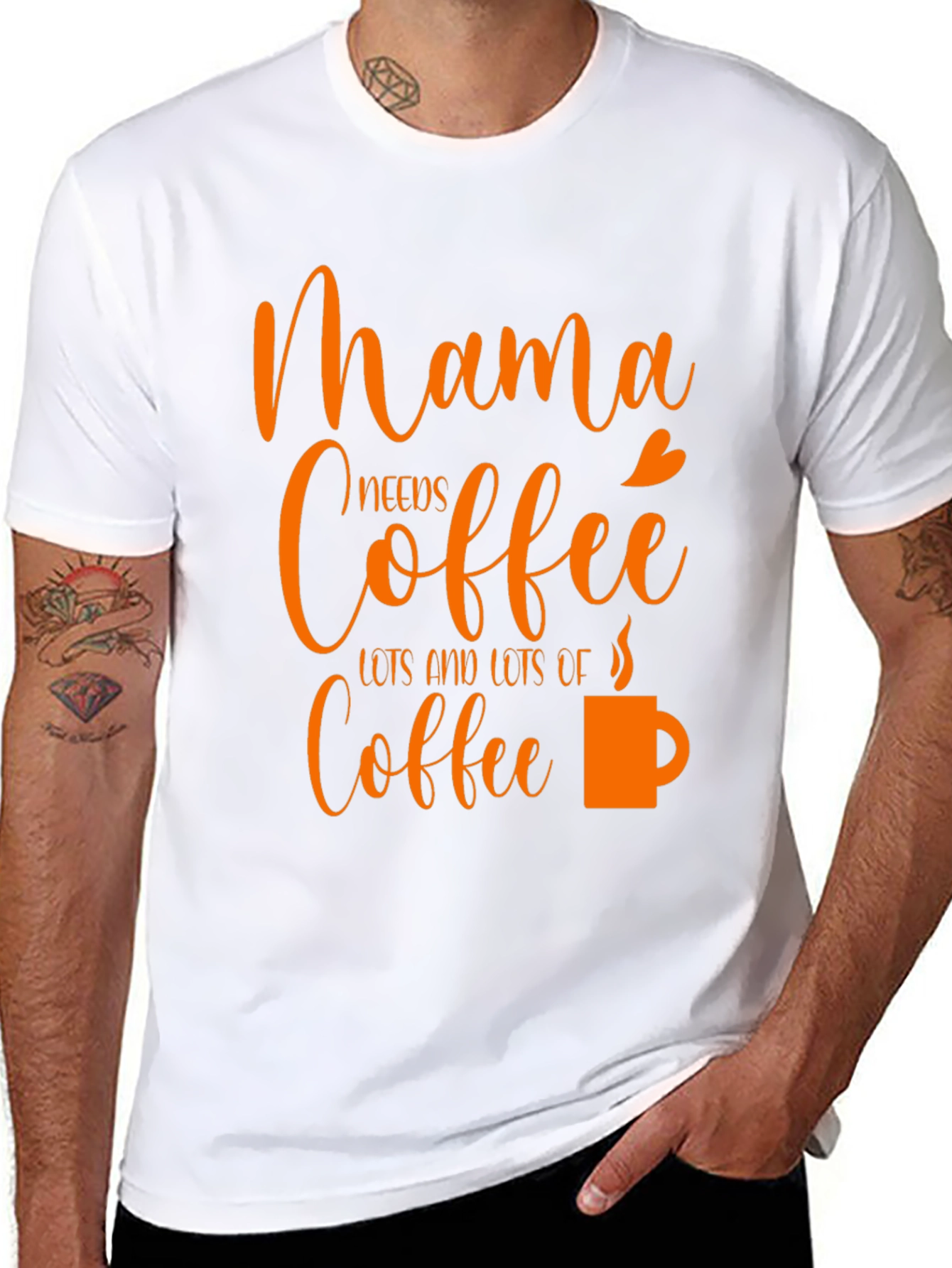 Mama Needs Coffee Graphic Tee - Trendy Mom Shirt