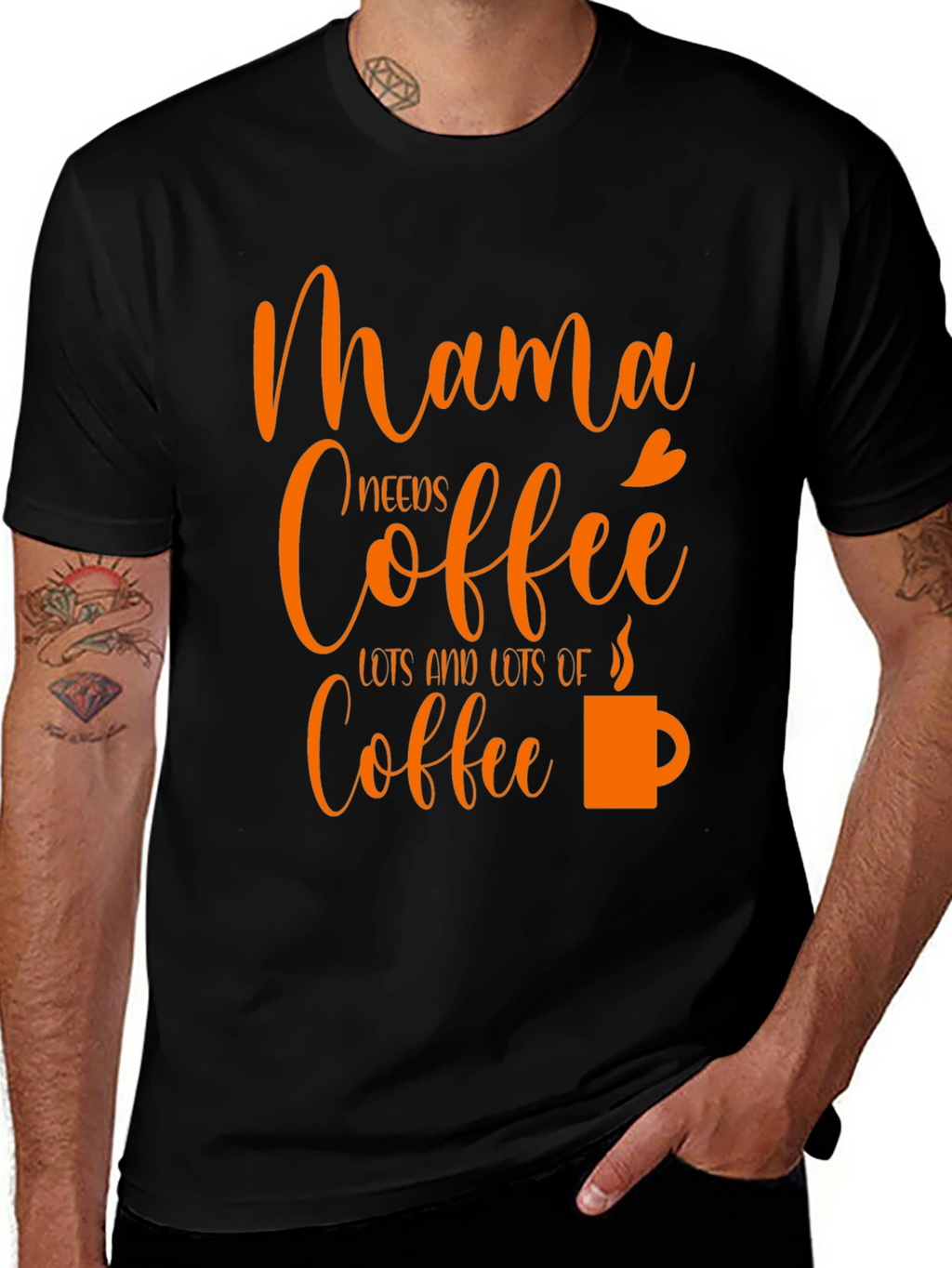Mama Needs Coffee Graphic Tee - Trendy Mom Shirt