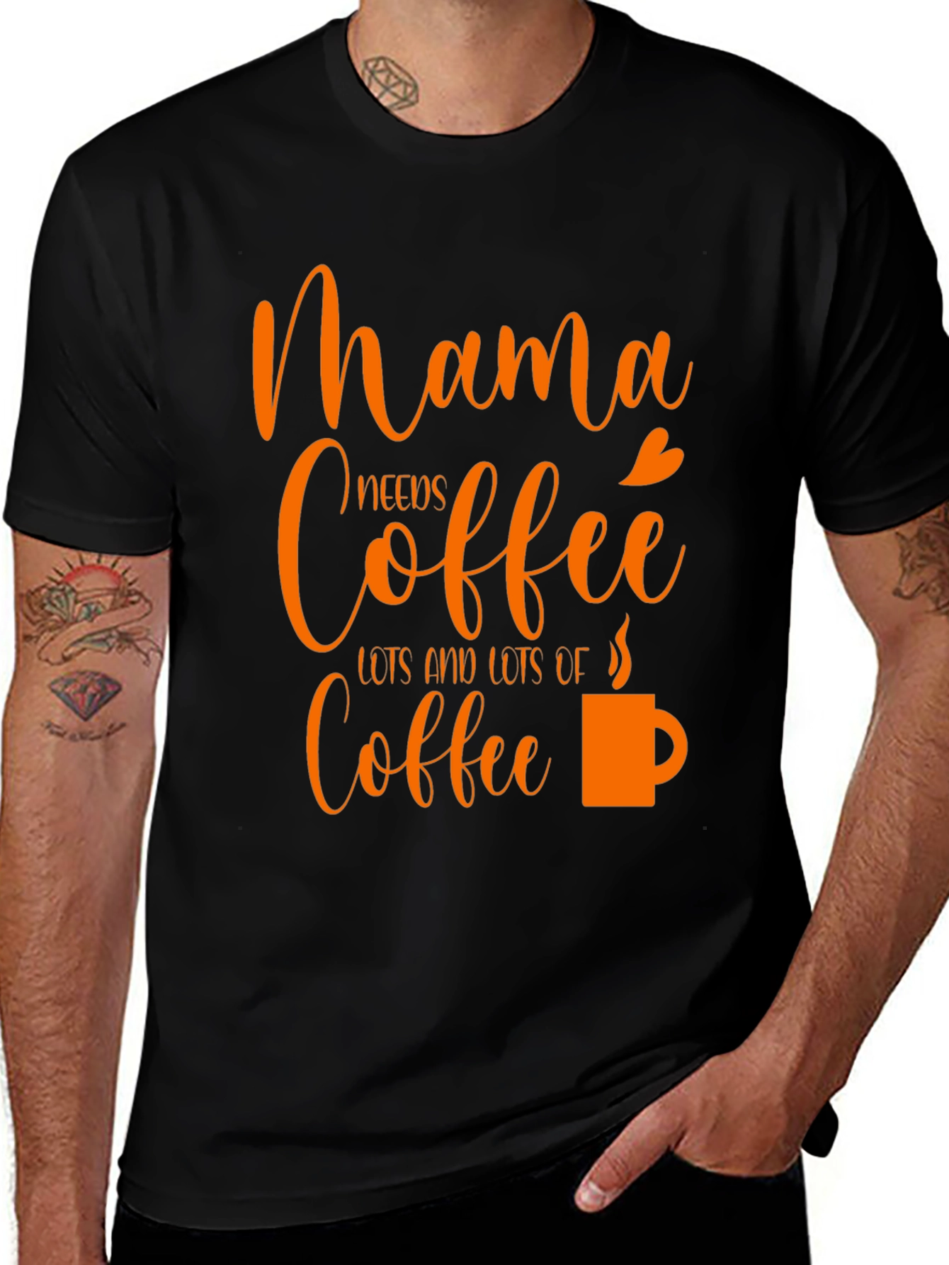 Mama Needs Coffee Graphic Tee - Trendy Mom Shirt