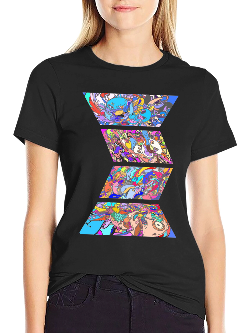 Abstract Geometric Art Mens Graphic T-Shirt