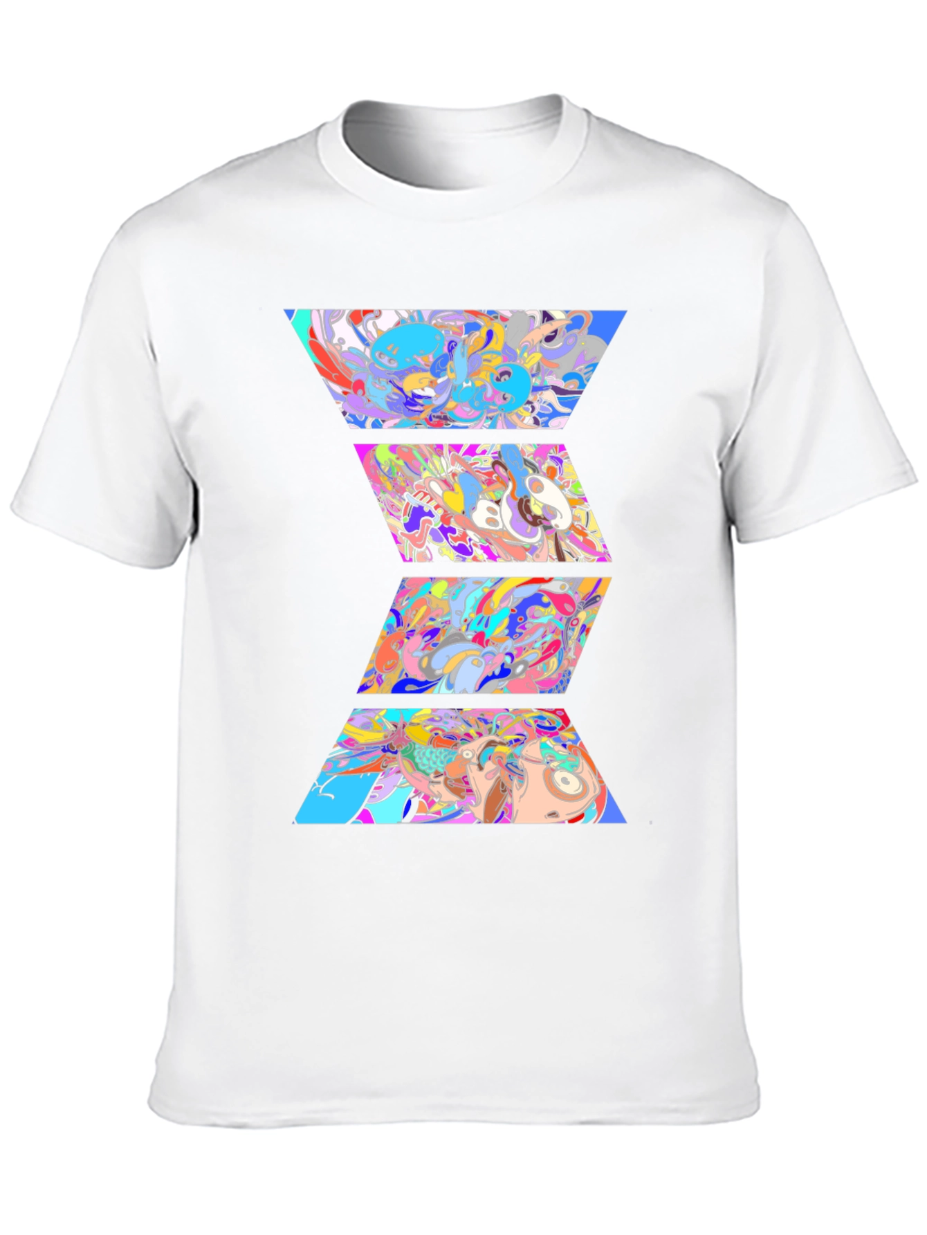 Abstract Geometric Art Mens Graphic T-Shirt
