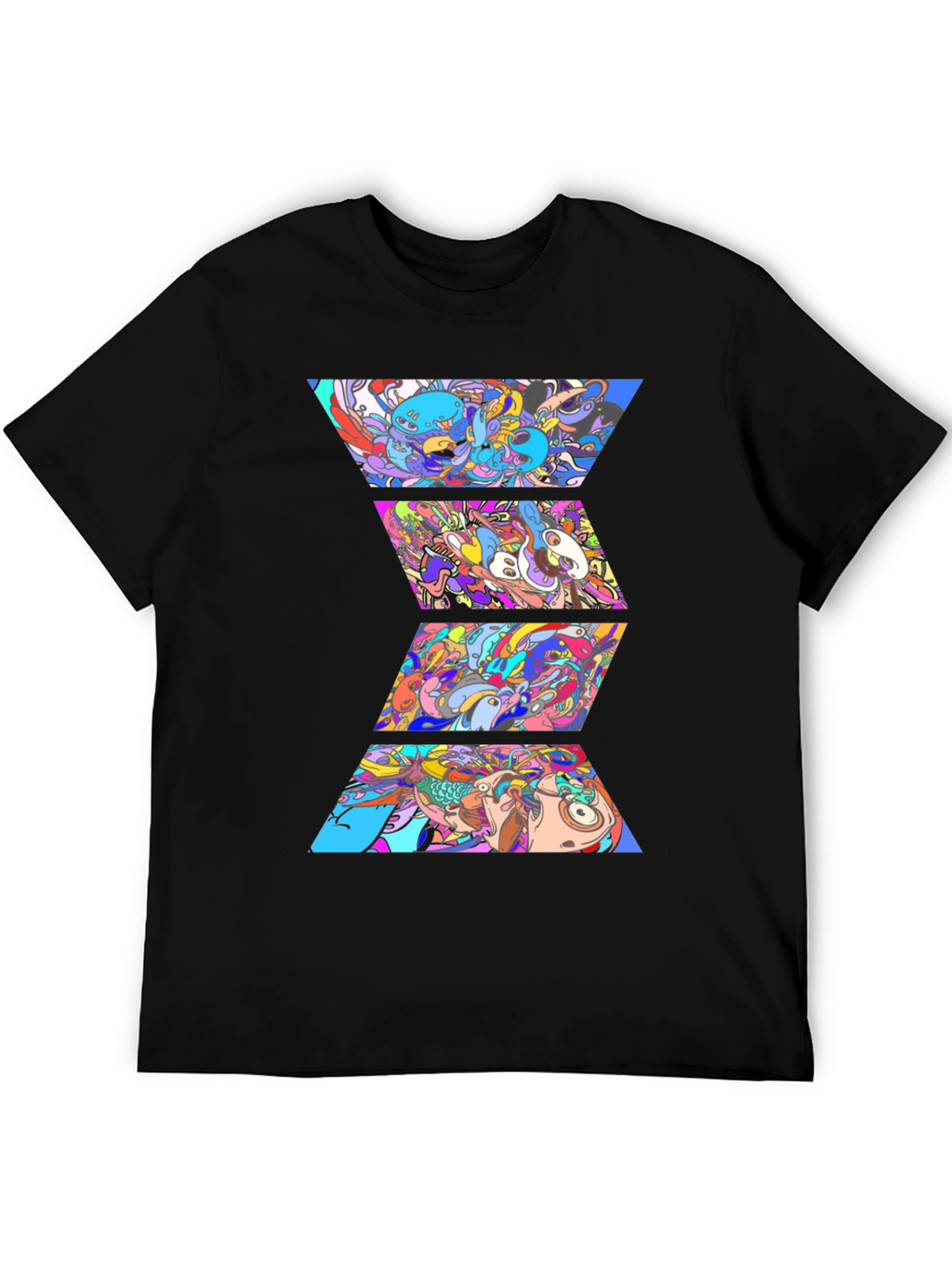 Abstract Geometric Art Mens Graphic T-Shirt
