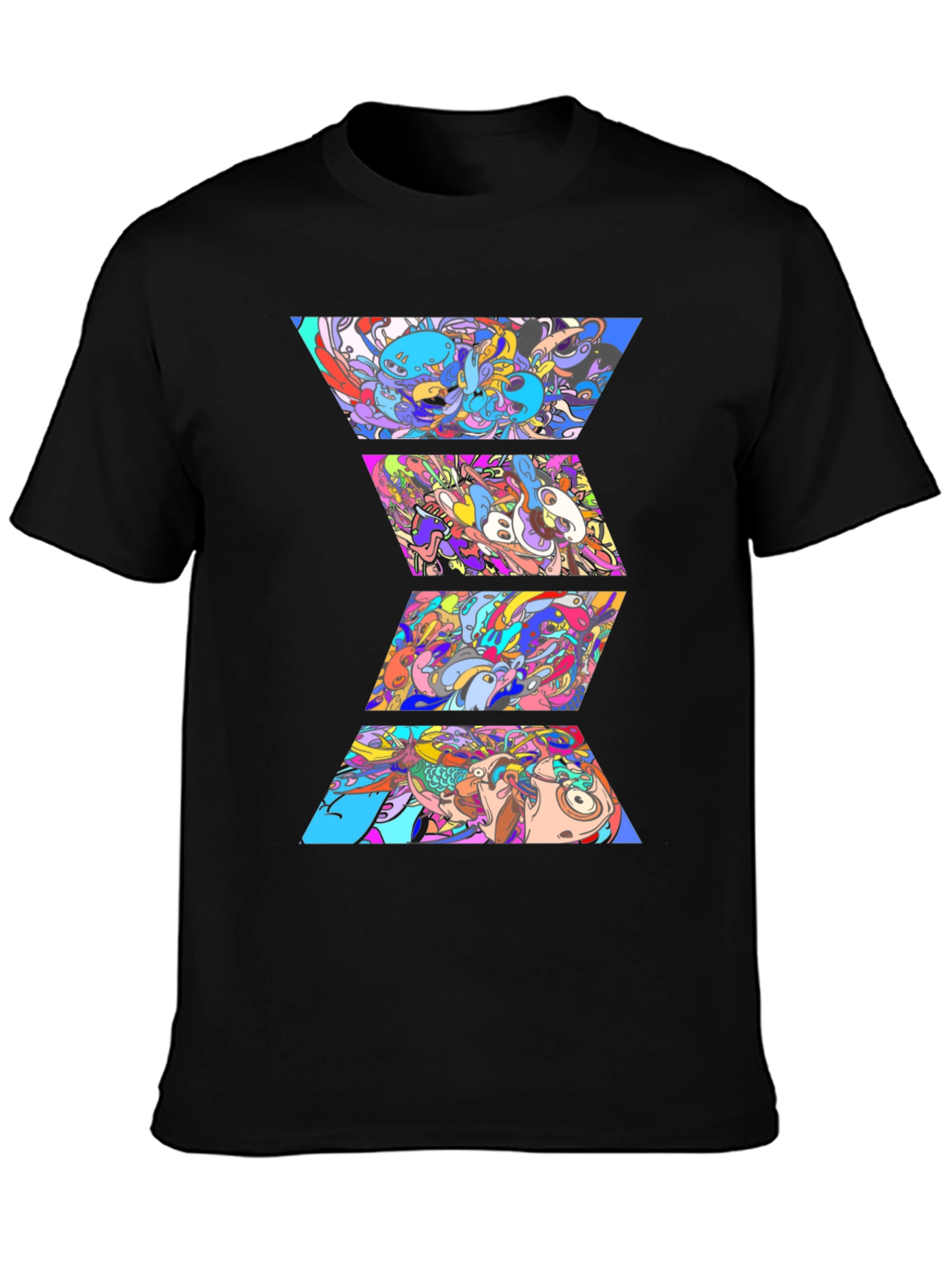 Abstract Geometric Art Mens Graphic T-Shirt