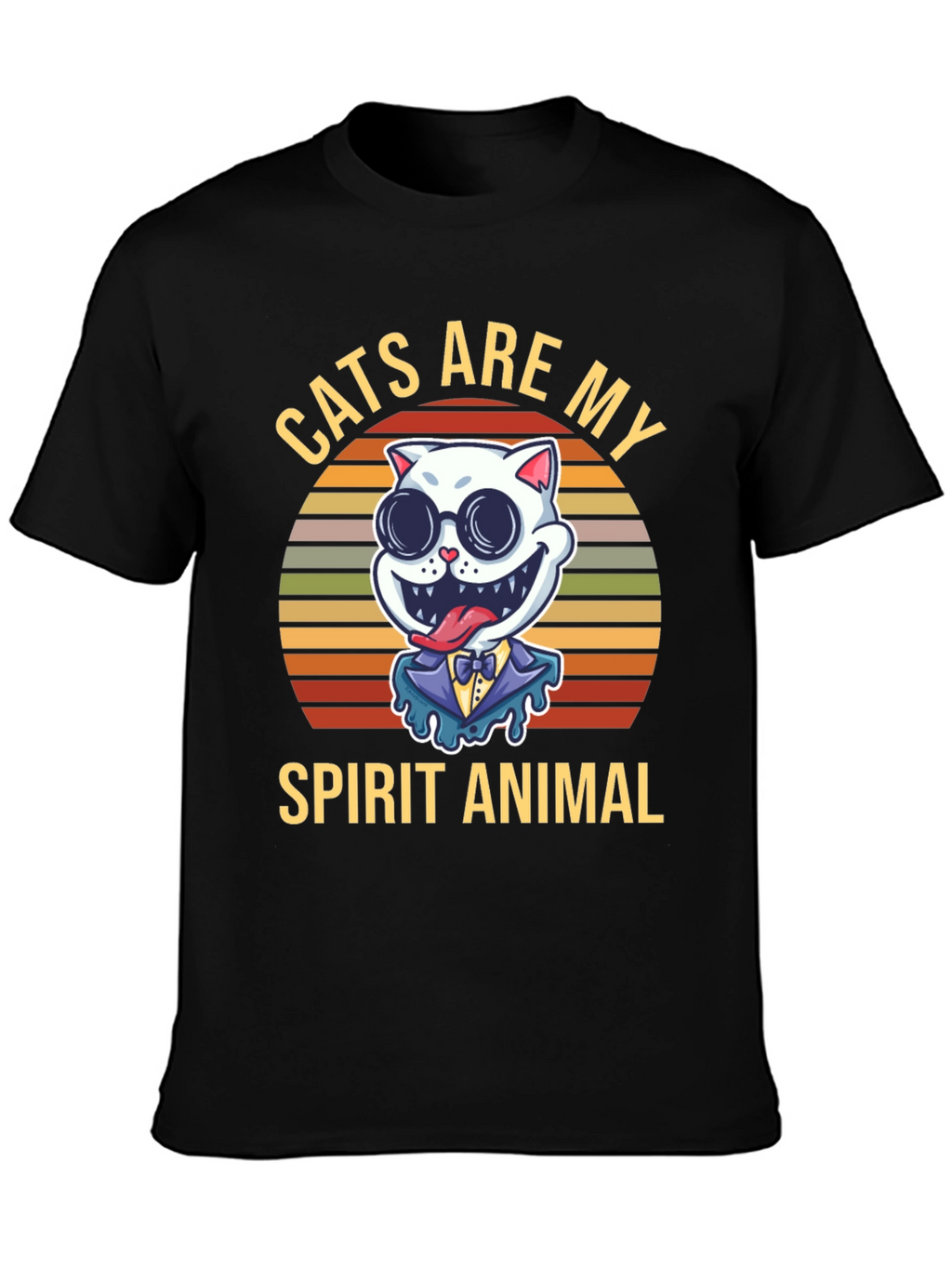 Cats Are My Spirit Animal Graphic T-Shirt