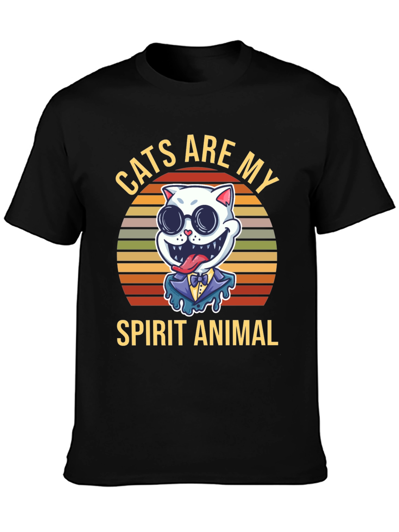 Cats Are My Spirit Animal Graphic T-Shirt