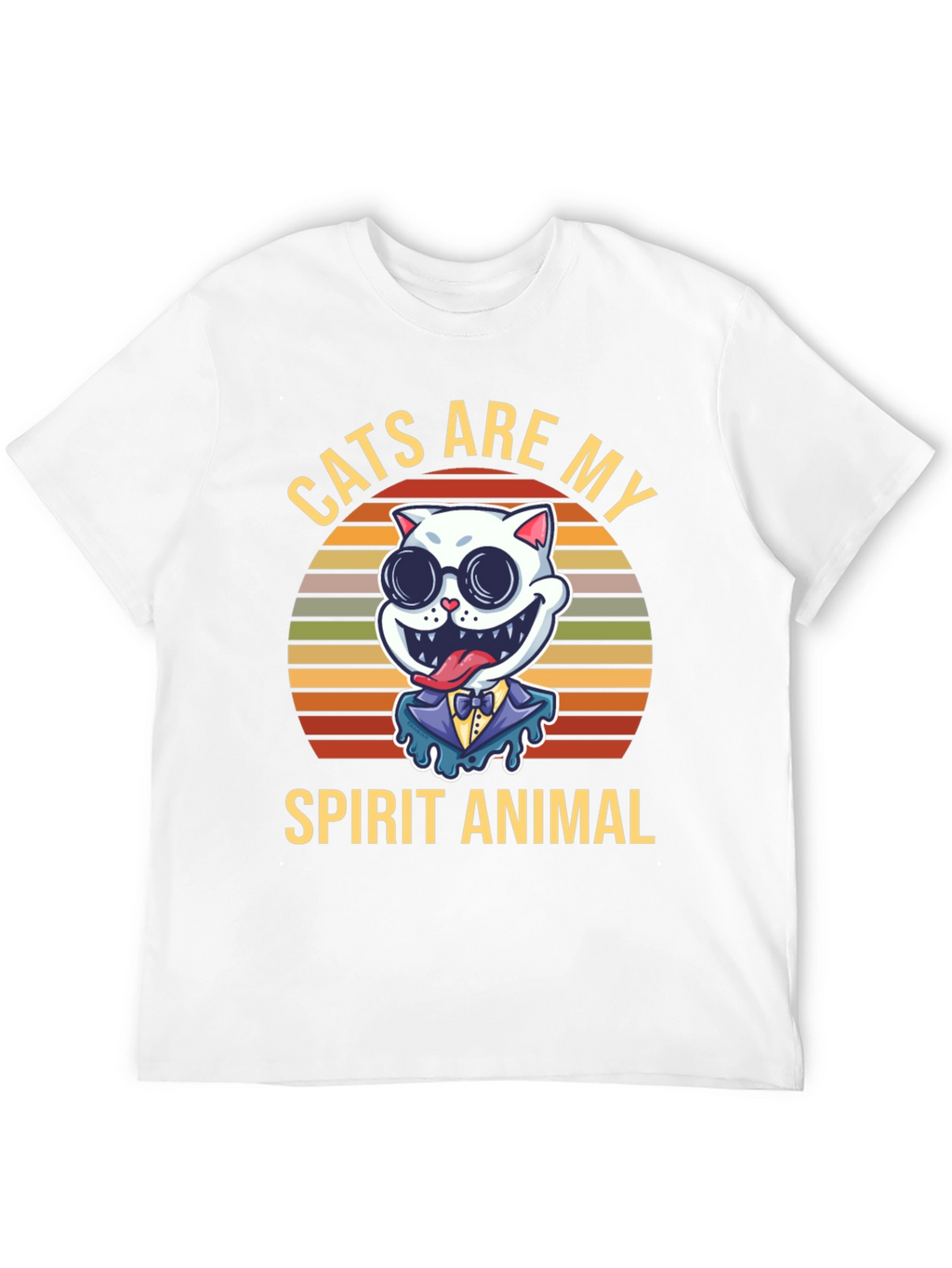 Cats Are My Spirit Animal Graphic T-Shirt