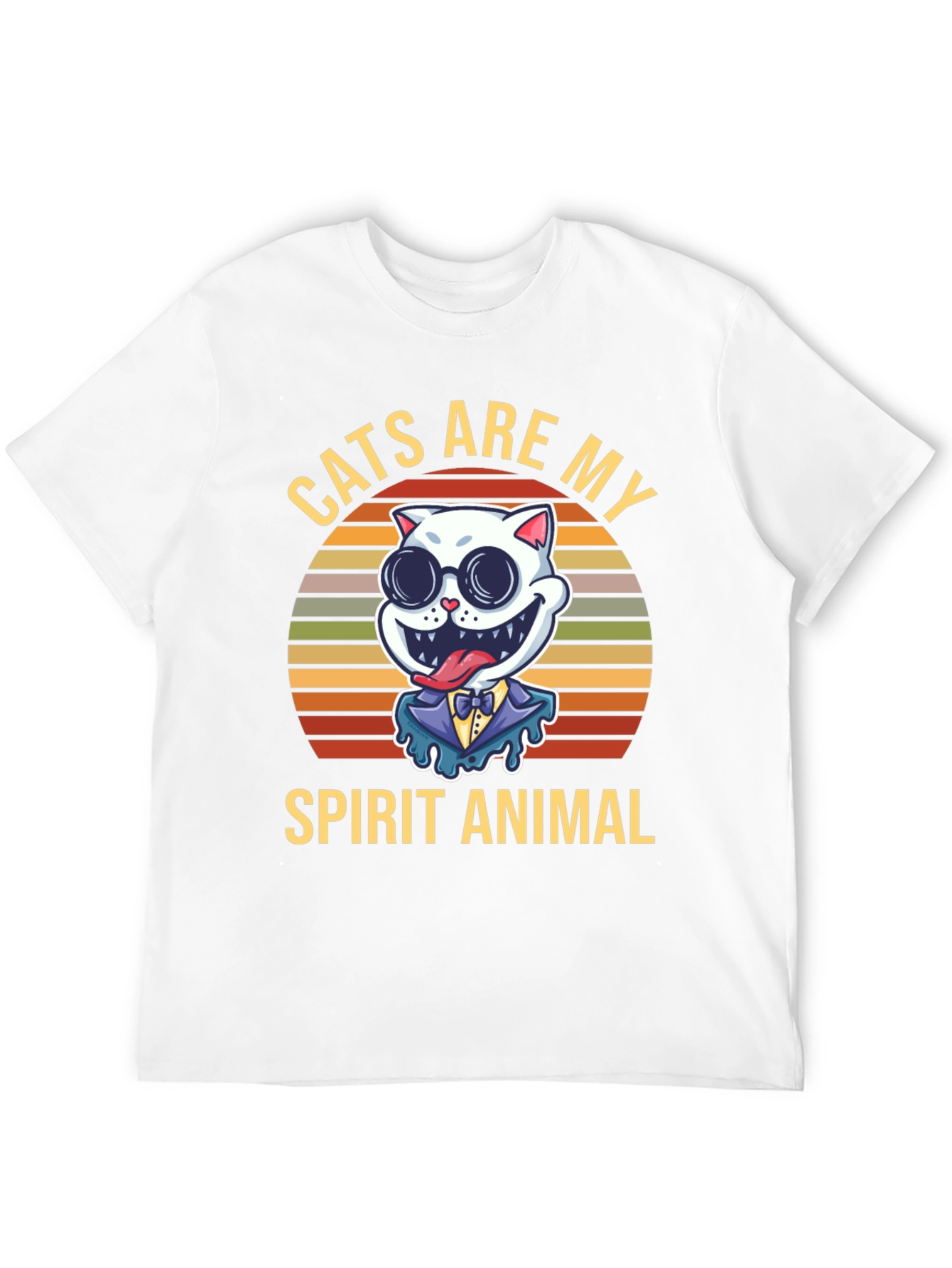Cats Are My Spirit Animal Graphic T-Shirt