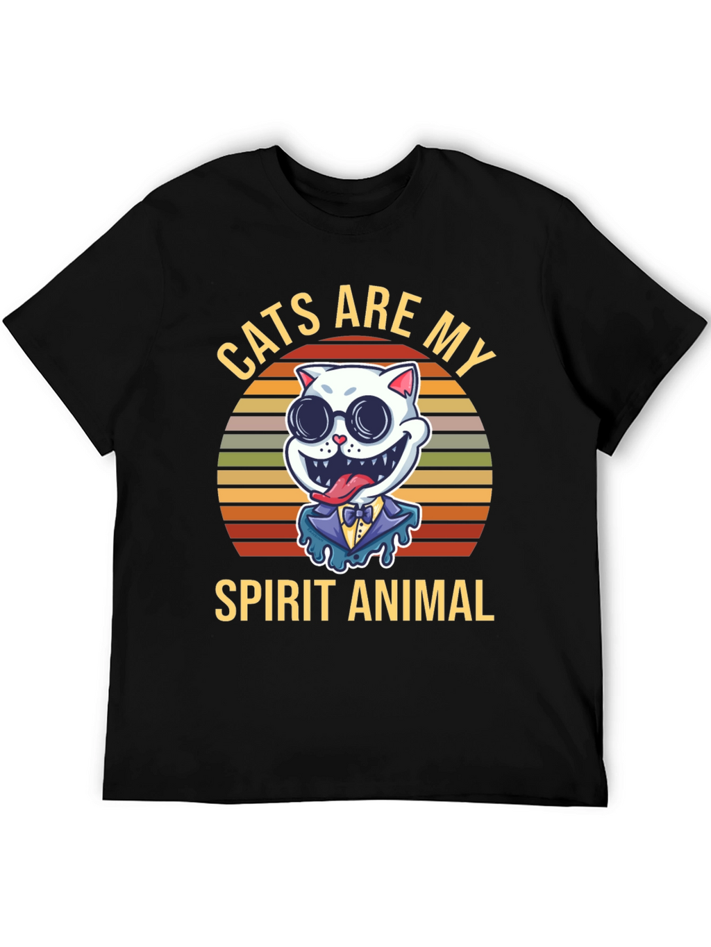 Cats Are My Spirit Animal Graphic T-Shirt
