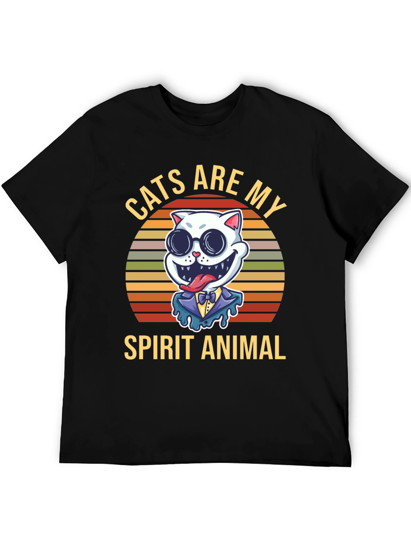 Cats Are My Spirit Animal Graphic T-Shirt