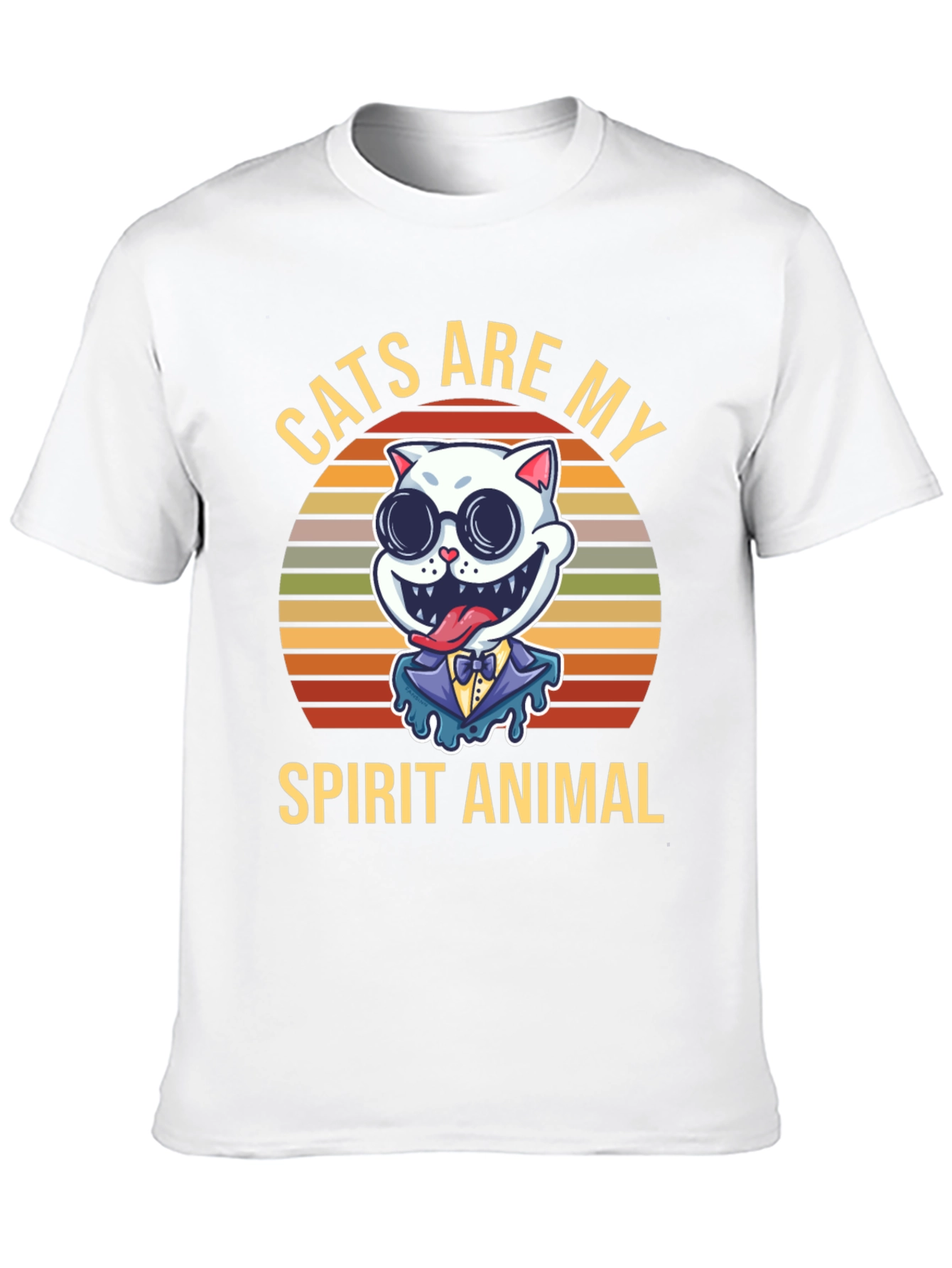 Cats Are My Spirit Animal Graphic T-Shirt