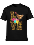 Chicken Love T-Shirt - Leopard Print