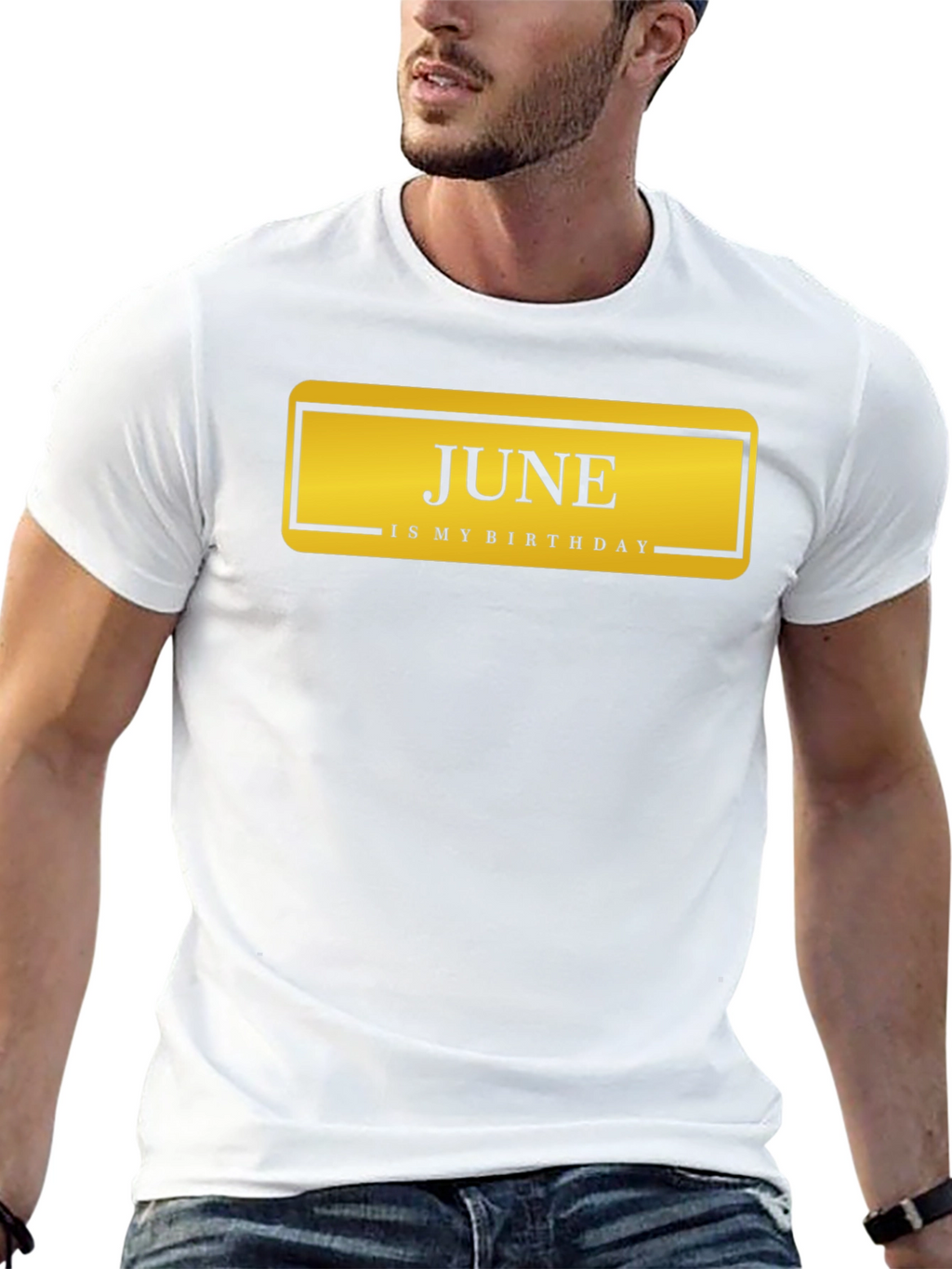 June Birthday T-Shirt - Black Graphic Tee