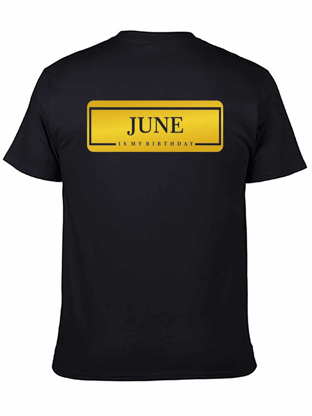 June Birthday T-Shirt - Black Graphic Tee