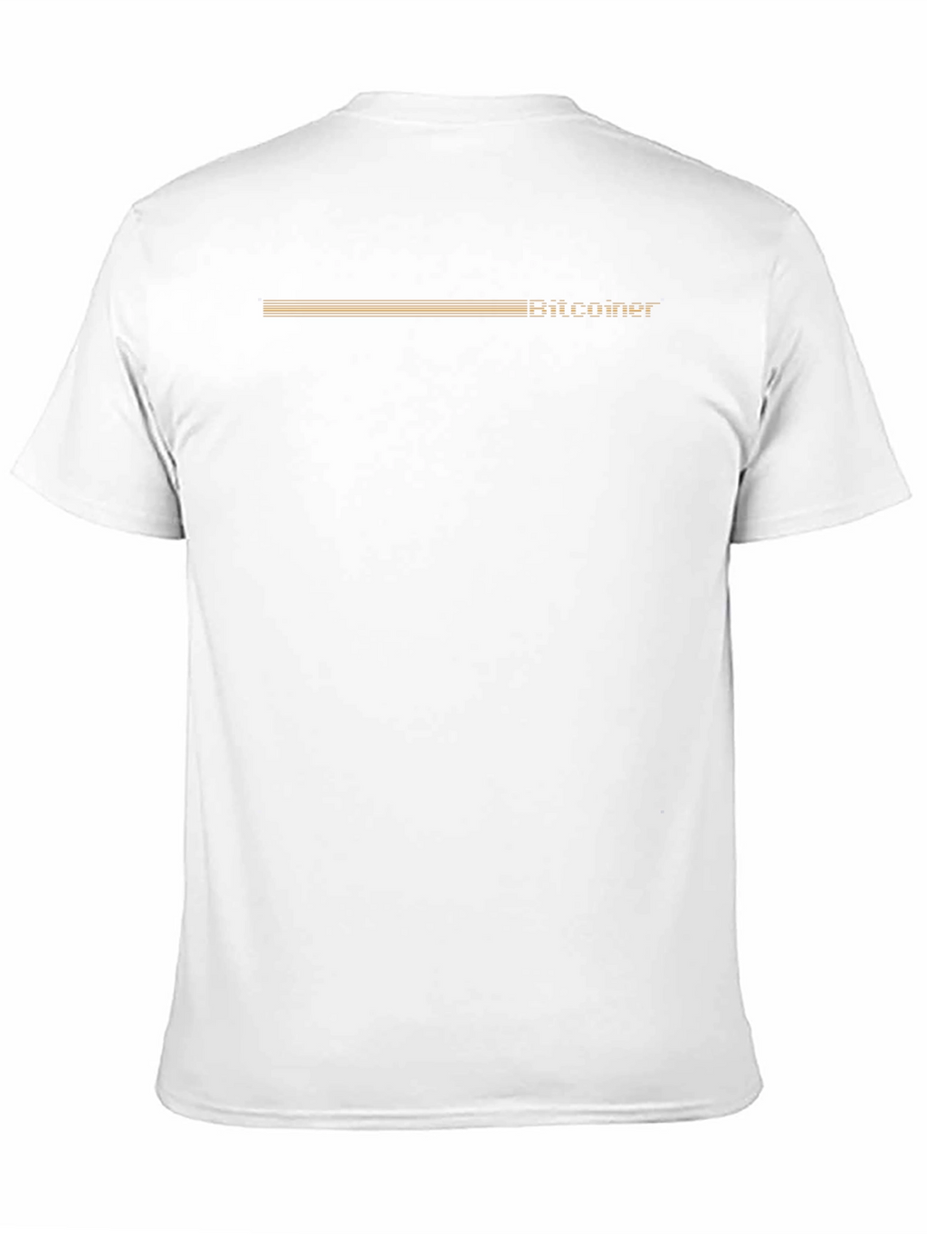 Bitcoiner Retro Stripe T-Shirt - Black