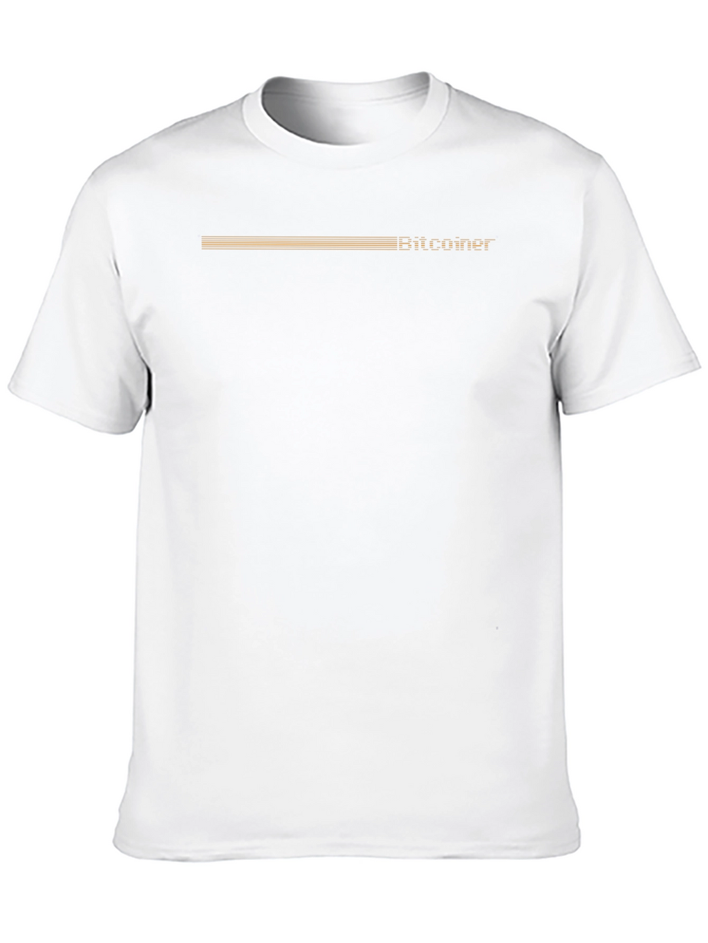 Bitcoiner Retro Stripe T-Shirt - Black