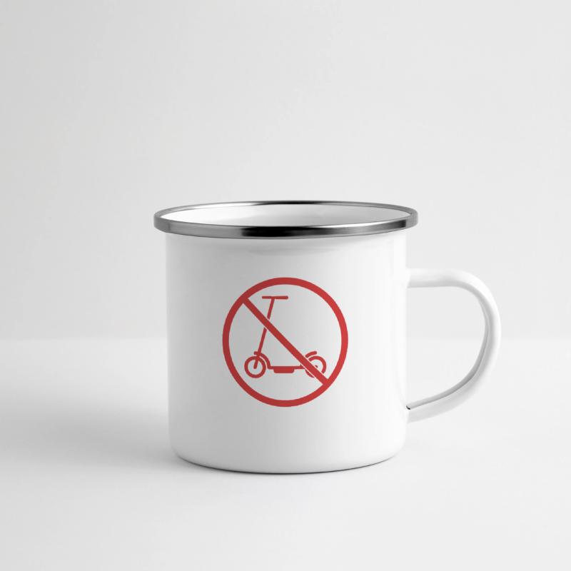 electric scooter zone prohibited sign no kick scoo