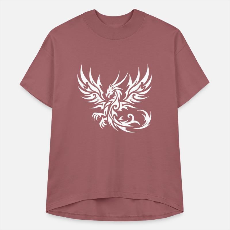 Elegant Tribal Tattoo Dragon With Wings