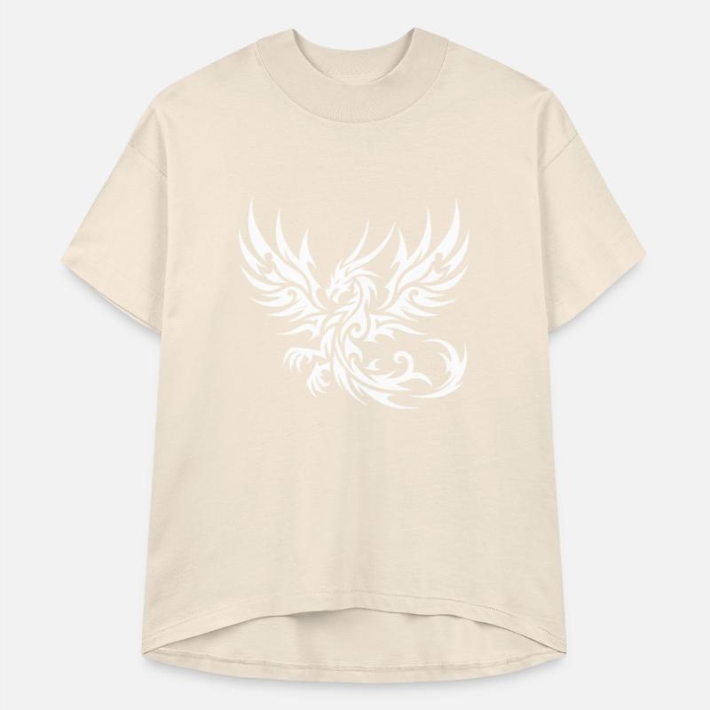 Elegant Tribal Tattoo Dragon With Wings