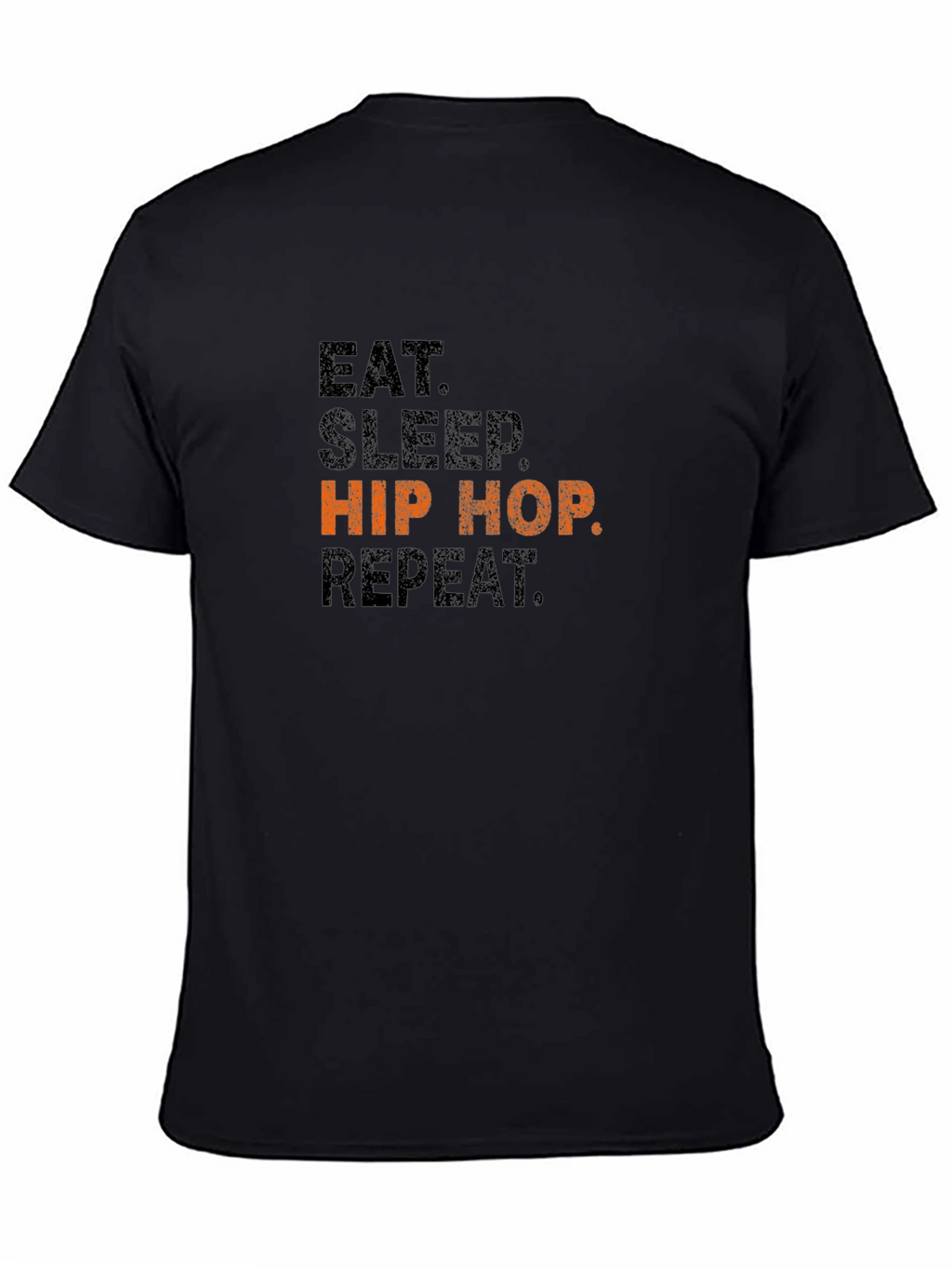 Eat Sleep Hip Hop Repeat Black T-Shirt