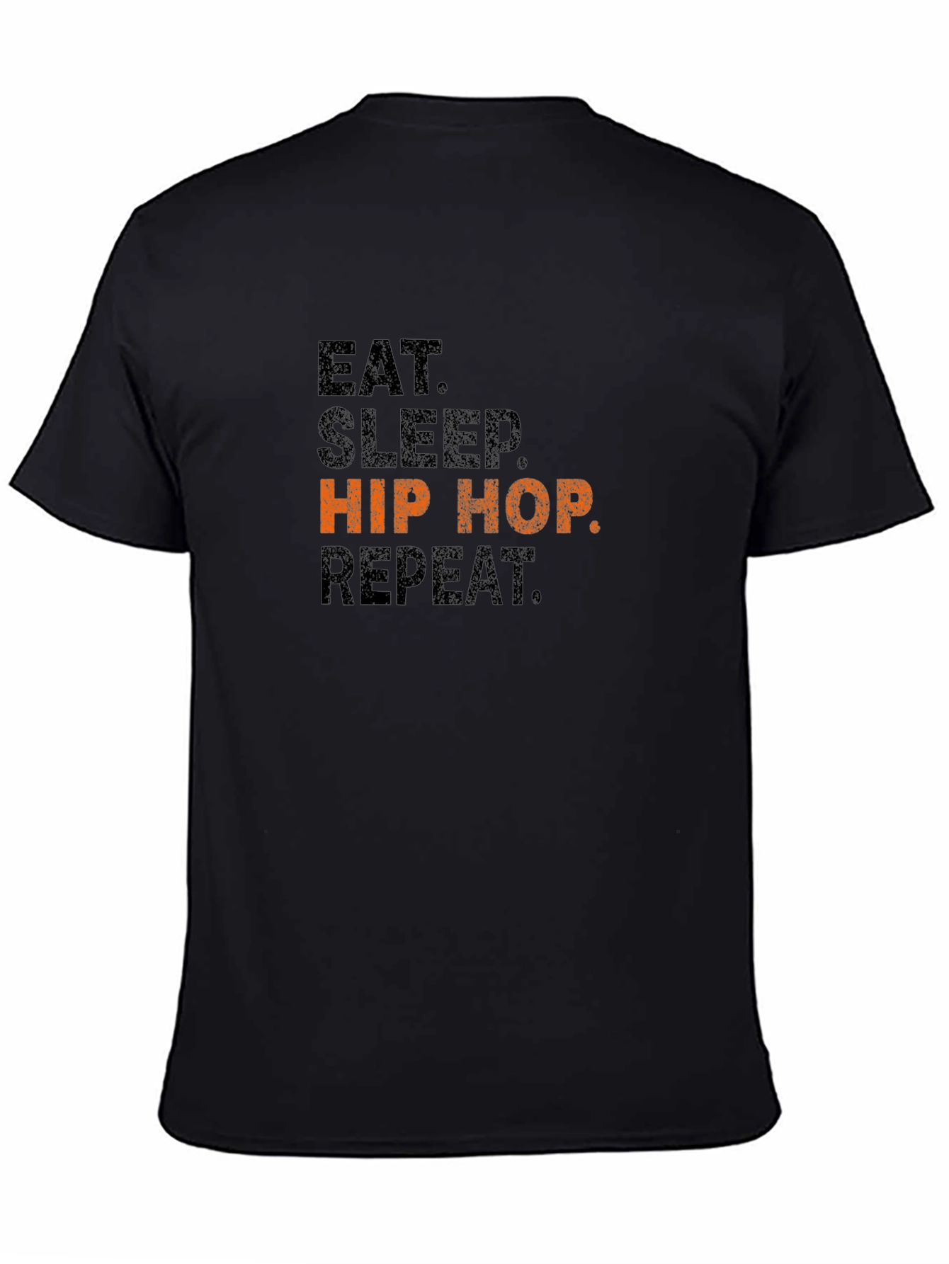 Eat Sleep Hip Hop Repeat Black T-Shirt