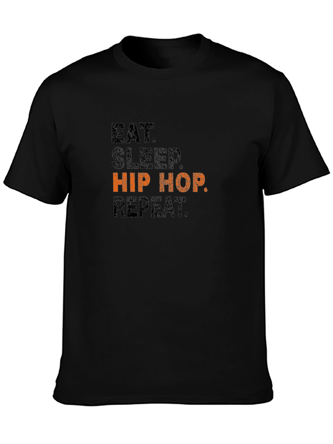 Eat Sleep Hip Hop Repeat Black T-Shirt