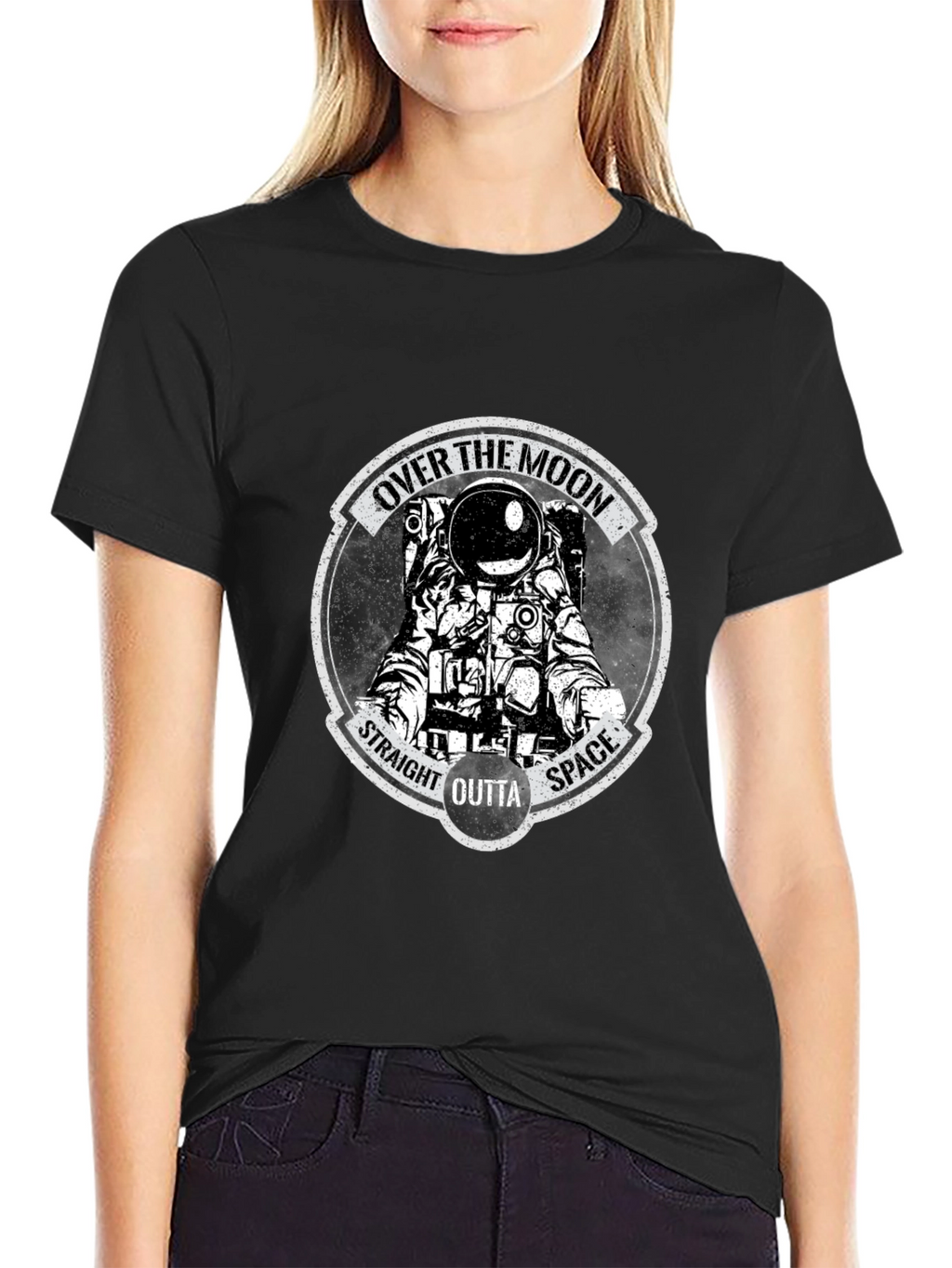 Over the Moon Astronaut Graphic T-Shirt