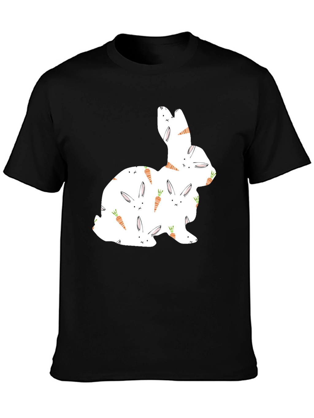 Easter Bunny Carrot Pattern T-Shirt