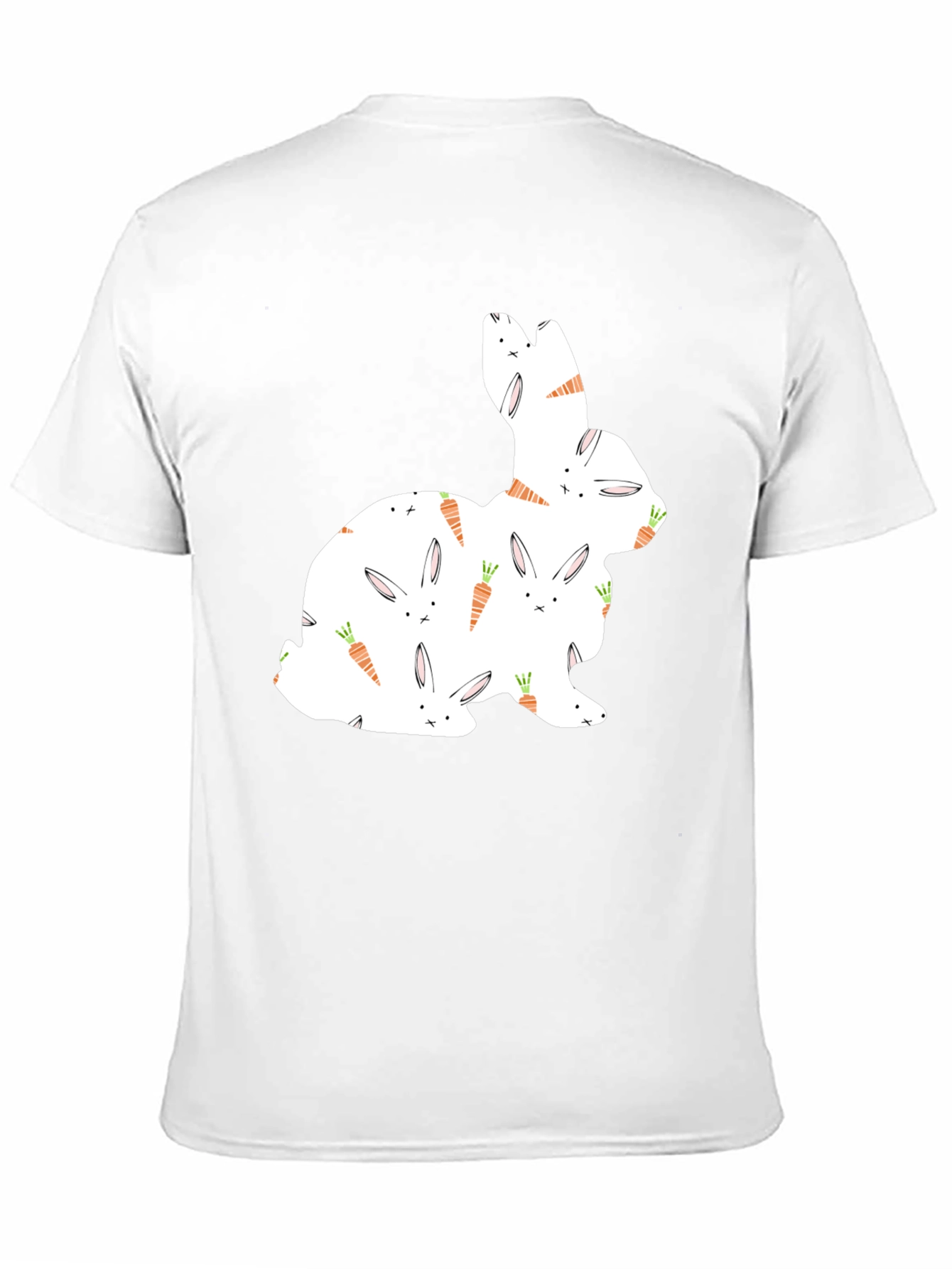 Easter Bunny Carrot Pattern T-Shirt
