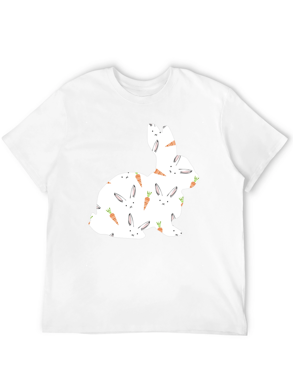Easter Bunny Carrot Pattern T-Shirt