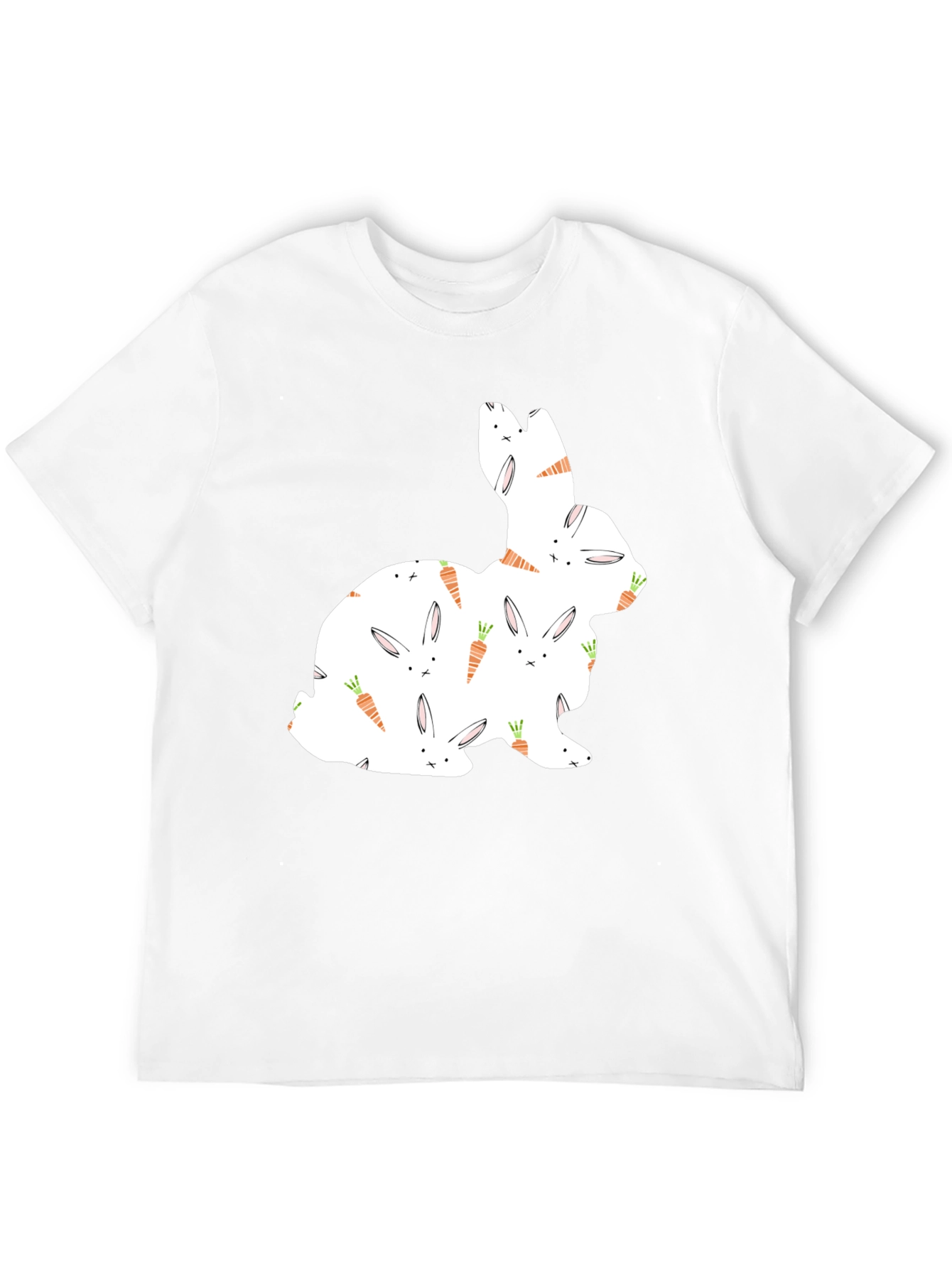 Easter Bunny Carrot Pattern T-Shirt