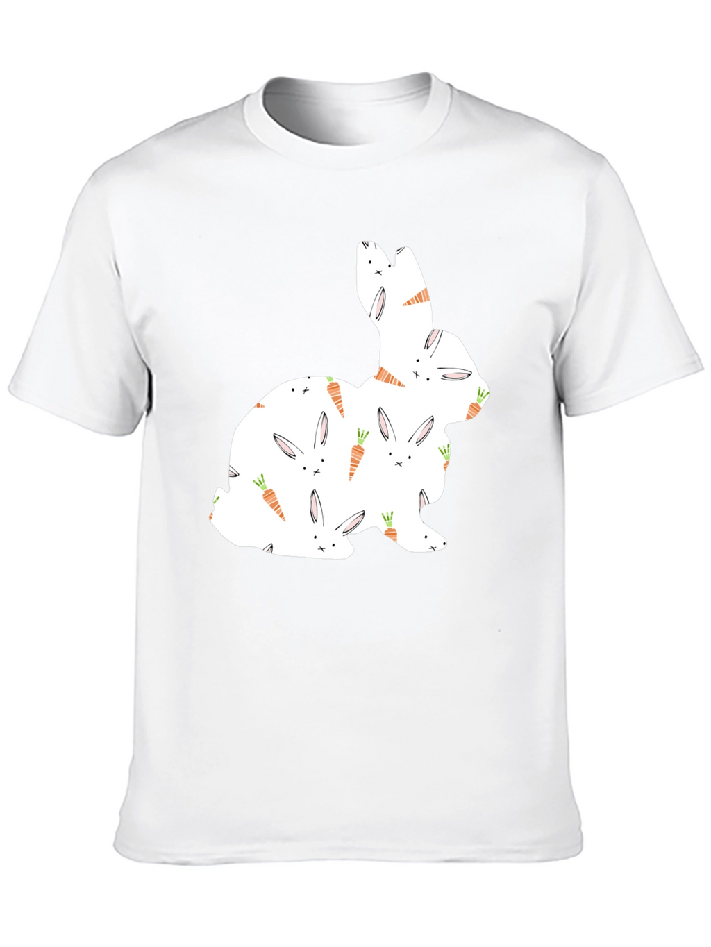 Easter Bunny Carrot Pattern T-Shirt