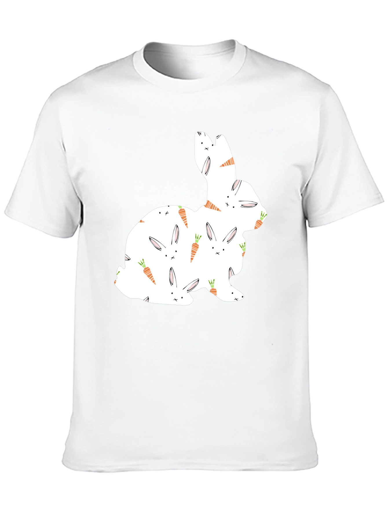 Easter Bunny Carrot Pattern T-Shirt