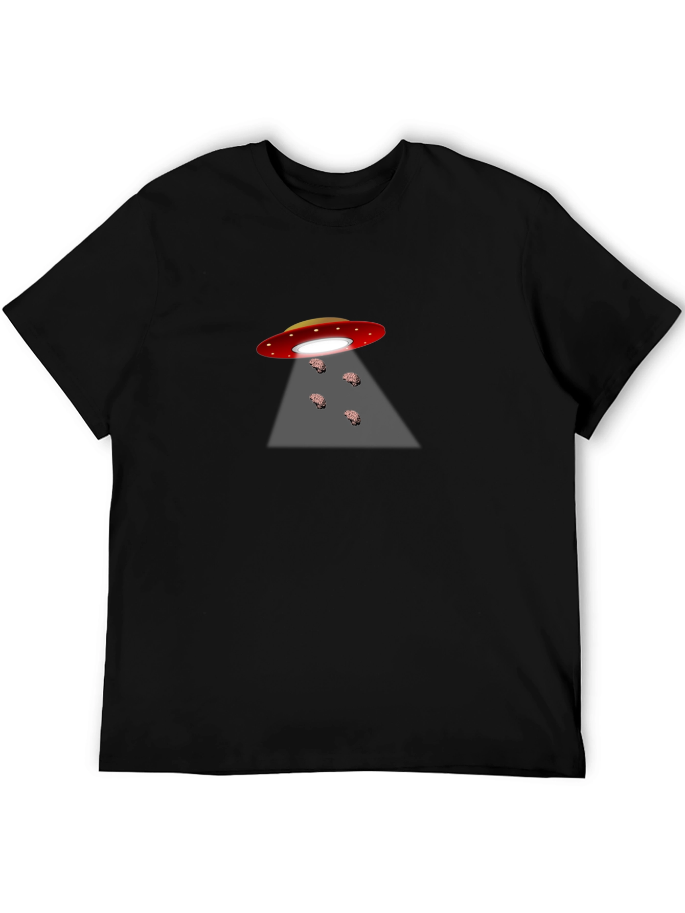 UFO Brain Abduction T-Shirt - Funny Alien Tee