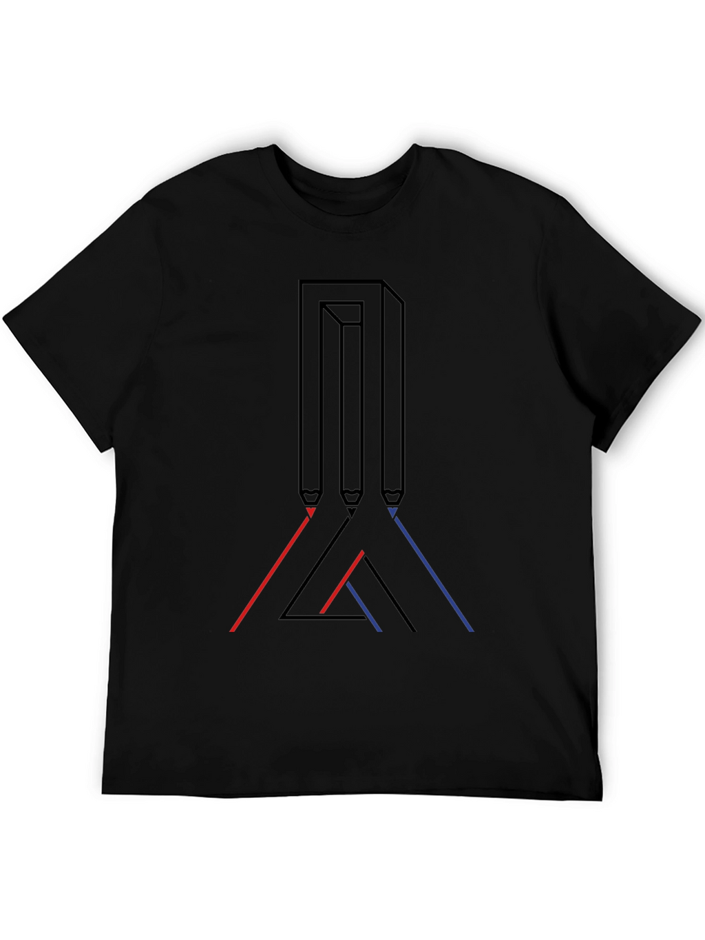 Optical Illusion Graphic Tee - Modern Art Shirt