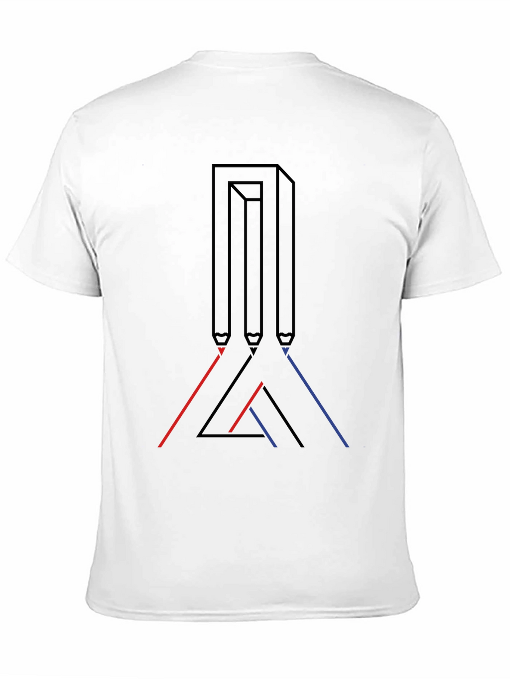 Optical Illusion Graphic Tee - Modern Art Shirt