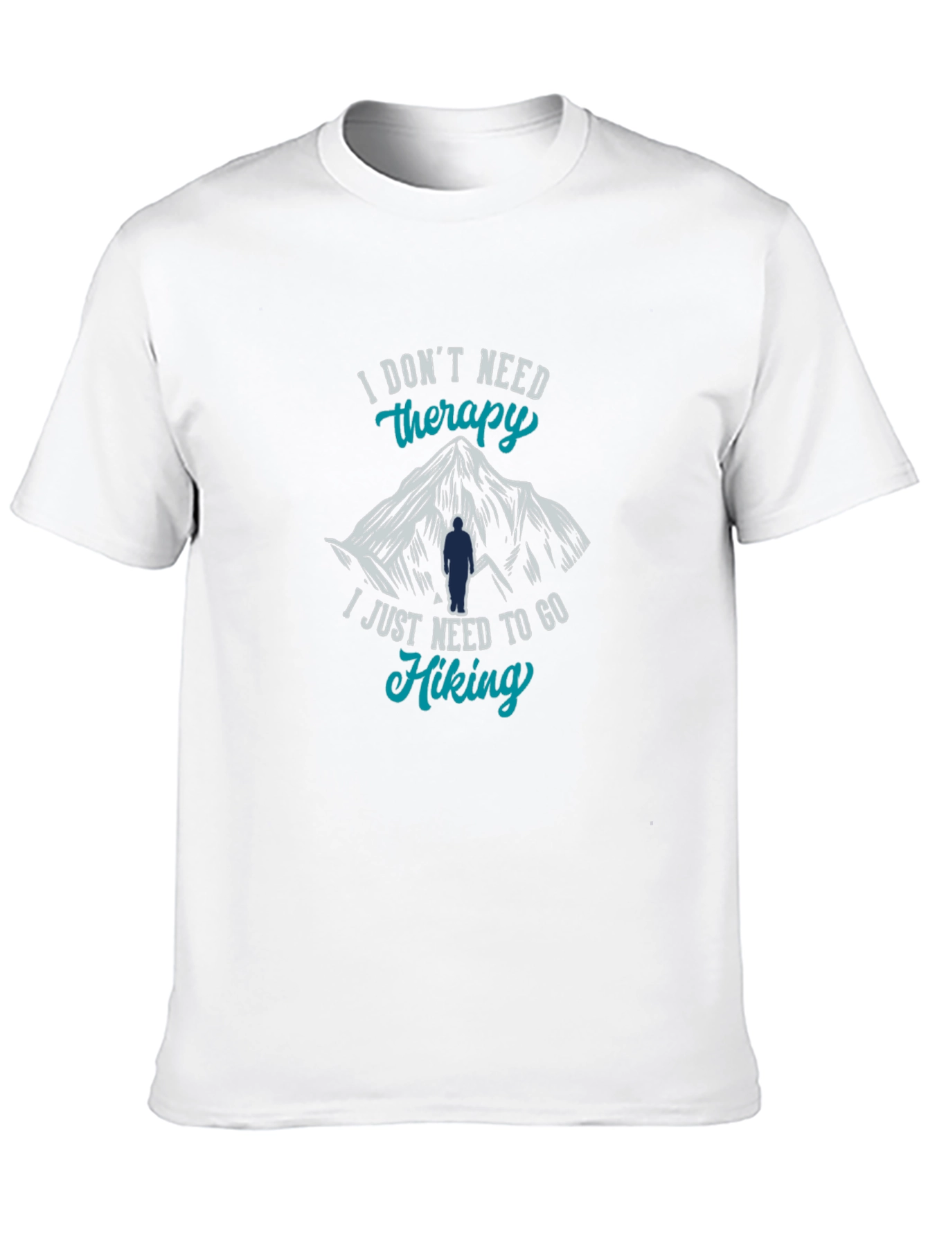 Hiking Therapy T-Shirt - Mountain Design