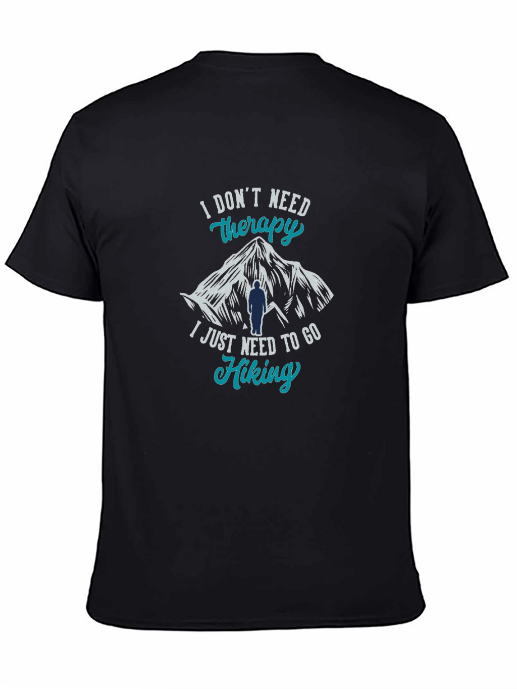 Hiking Therapy T-Shirt - Mountain Design