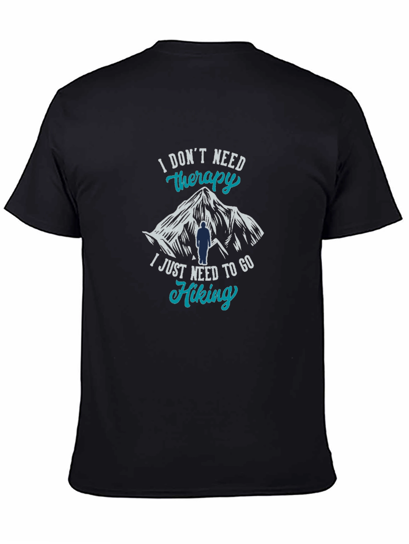 Hiking Therapy T-Shirt - Mountain Design