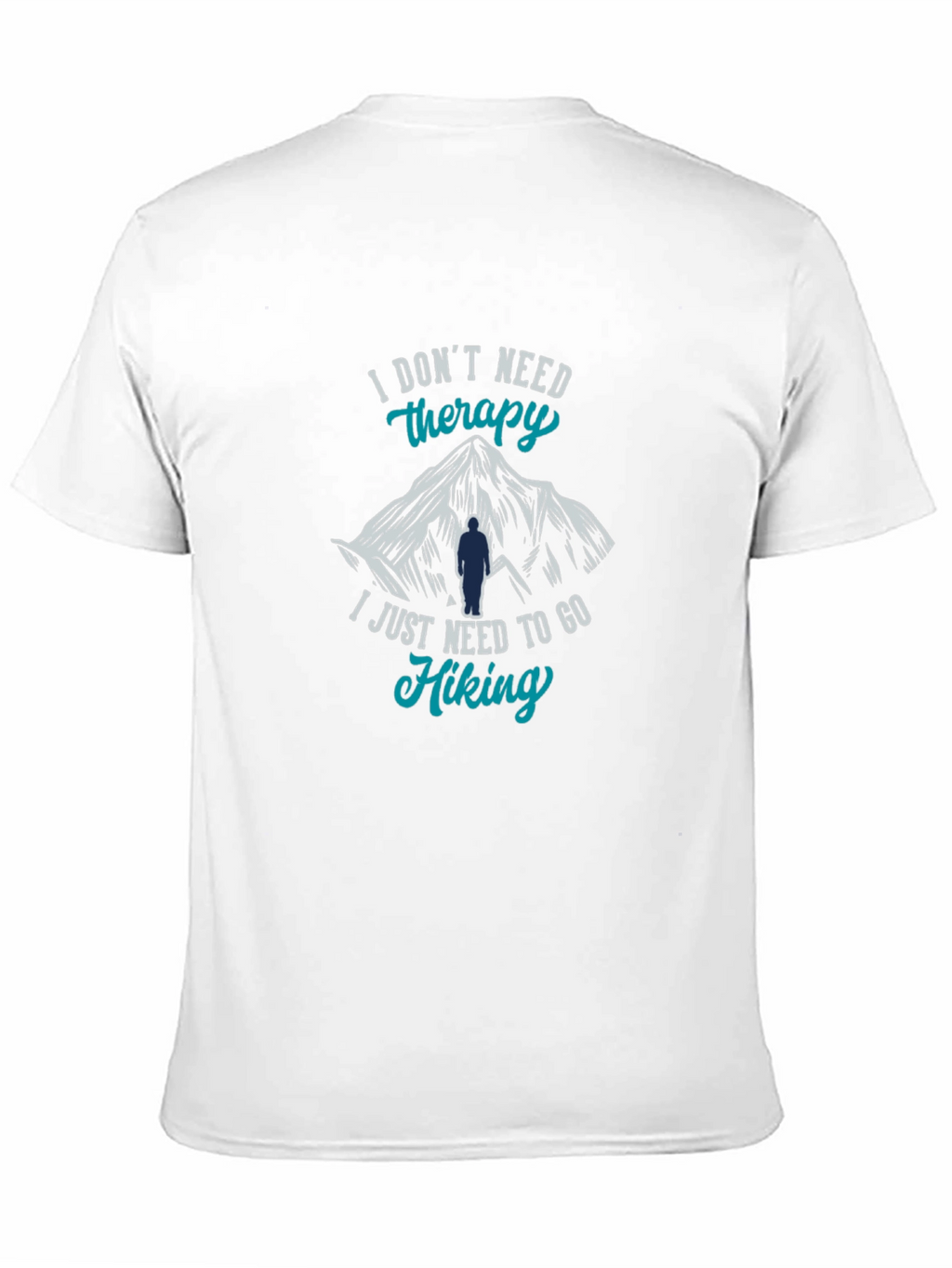 Hiking Therapy T-Shirt - Mountain Design