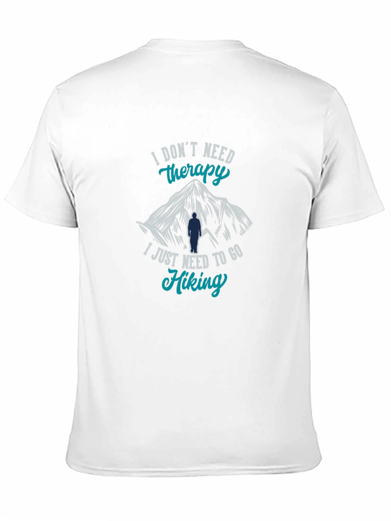 Hiking Therapy T-Shirt - Mountain Design